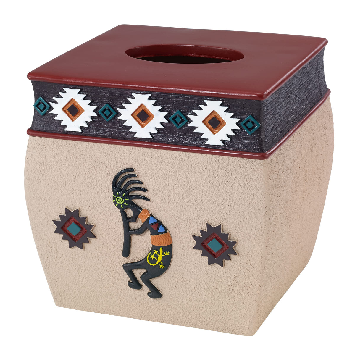 Avanti Linens - Tissue Box Cover, Decorative Home Decor (Navajo Dance Collection)