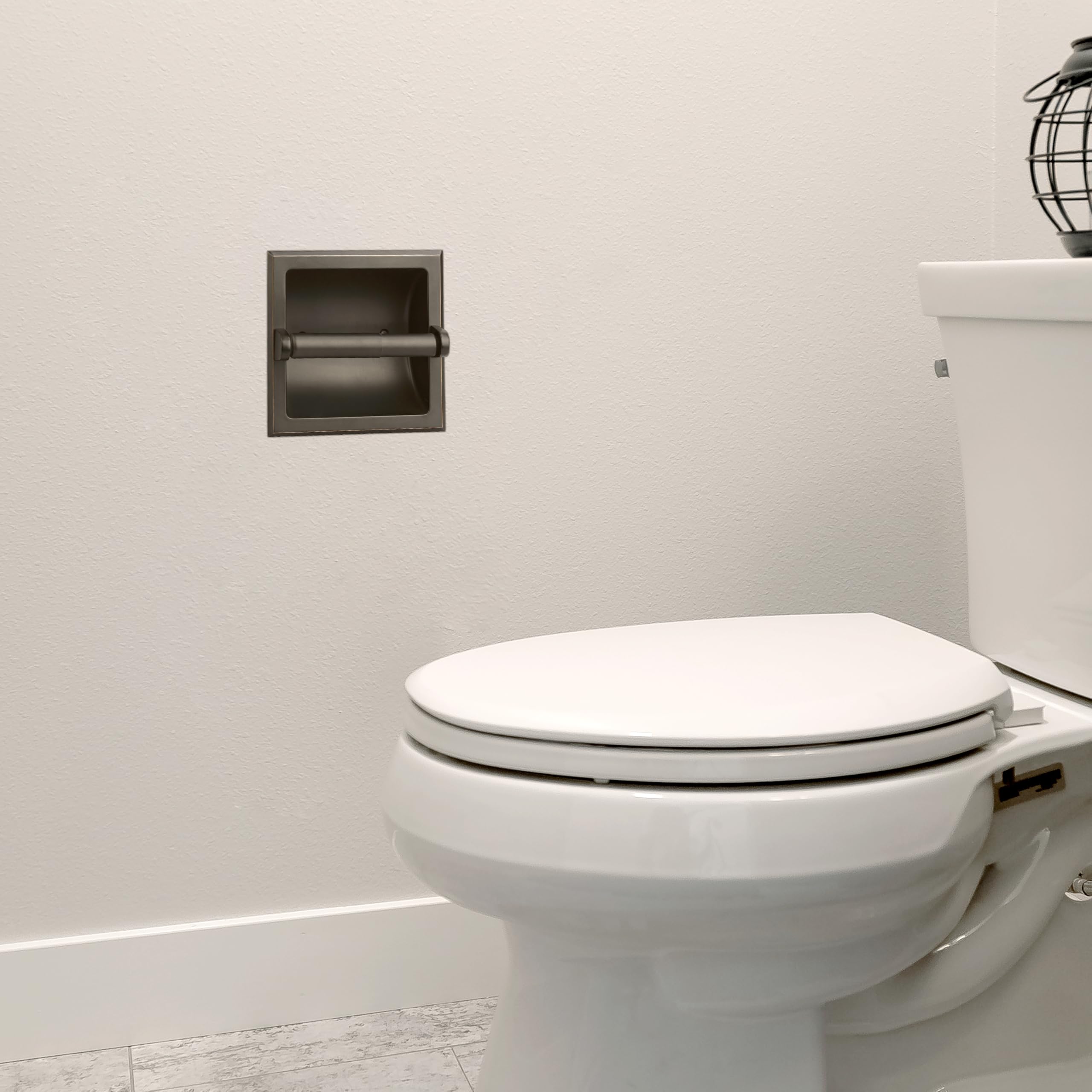 Design House 539254 Millbridge Recessed Toilet Paper Holder  Oil Rubbed Bronze