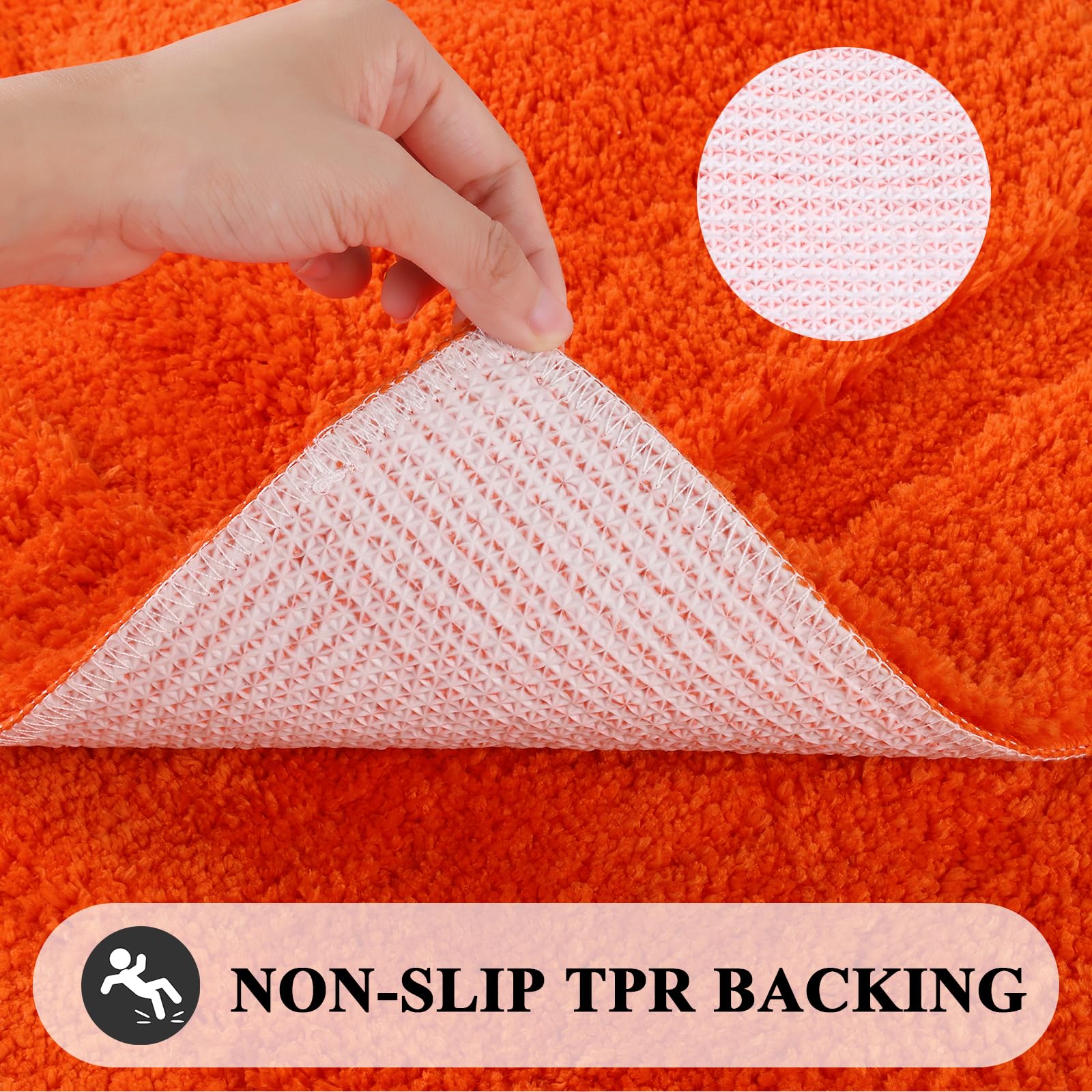 Shacos Super Soft Bathroom Runner Rug Mat 24''X60'' Non Slip Bath Rug Microfiber Absorbent Bath Mat Shower Rug Bathroom Vanity S