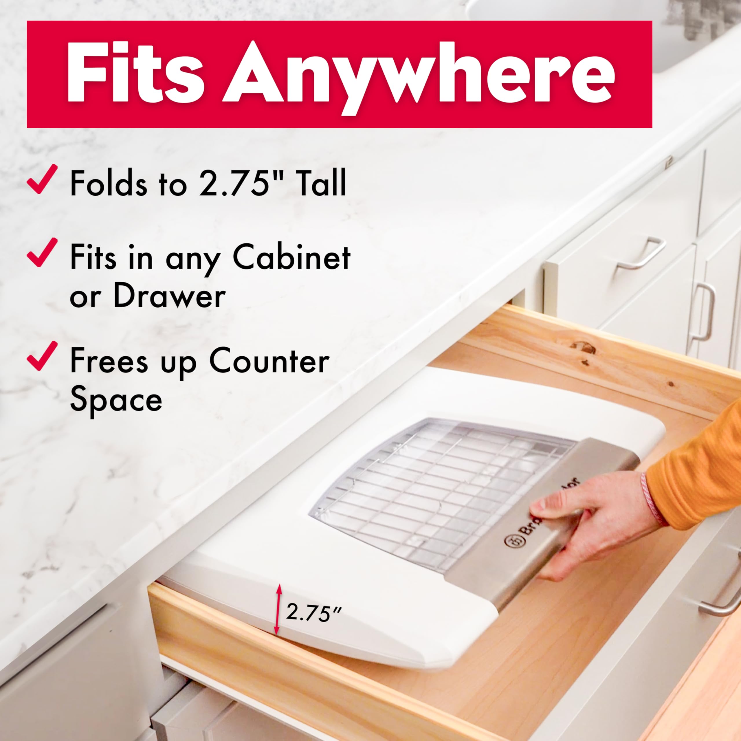 Brod & Taylor Folding Proofer & Slow Cooker (Proofer w/Accessory Shelf)  White