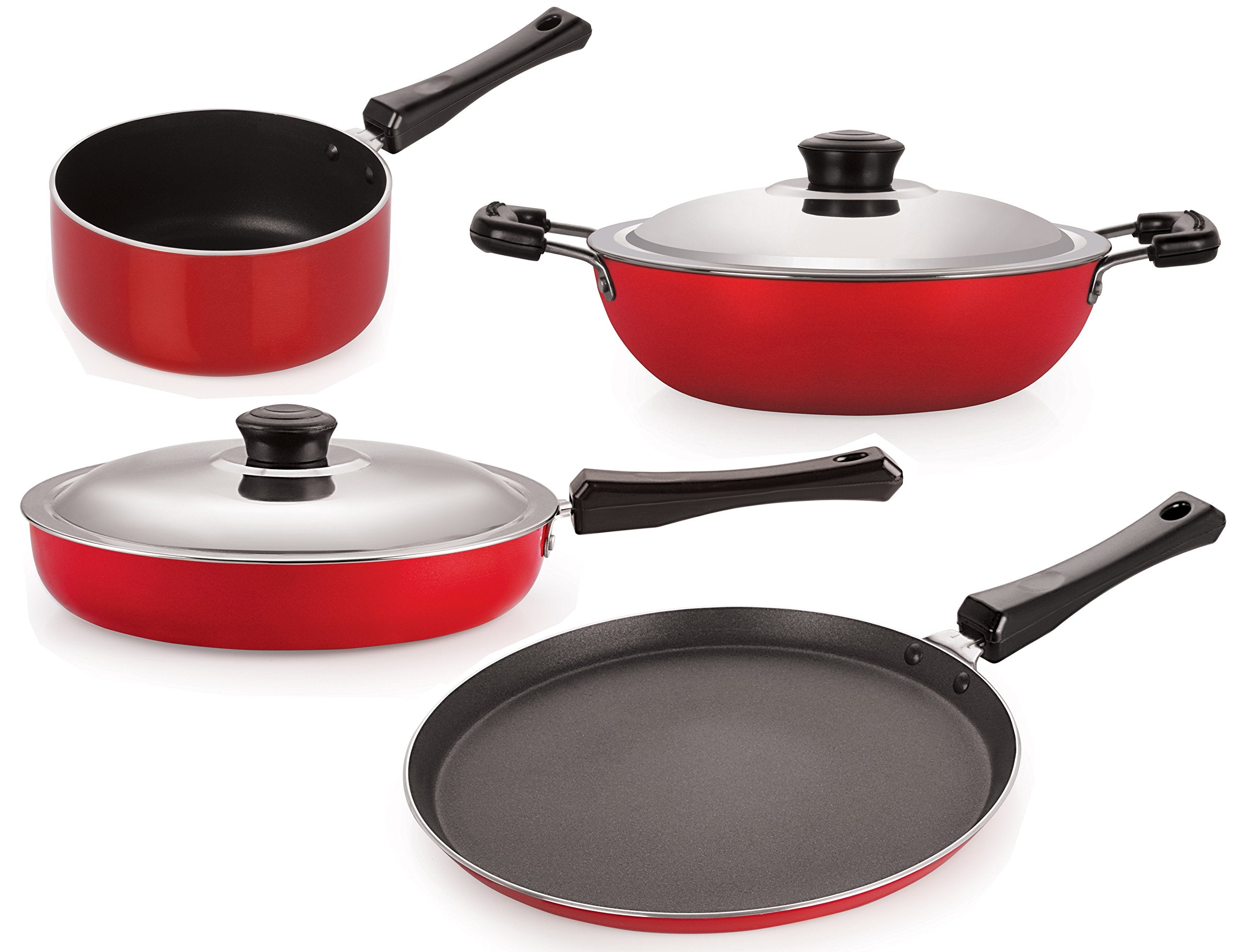 Nirlon NonStick Kitchenware Kitchen Cooking Utencil Combo Gift Set, (Fp12_Dkdb_Spb_Ft10)