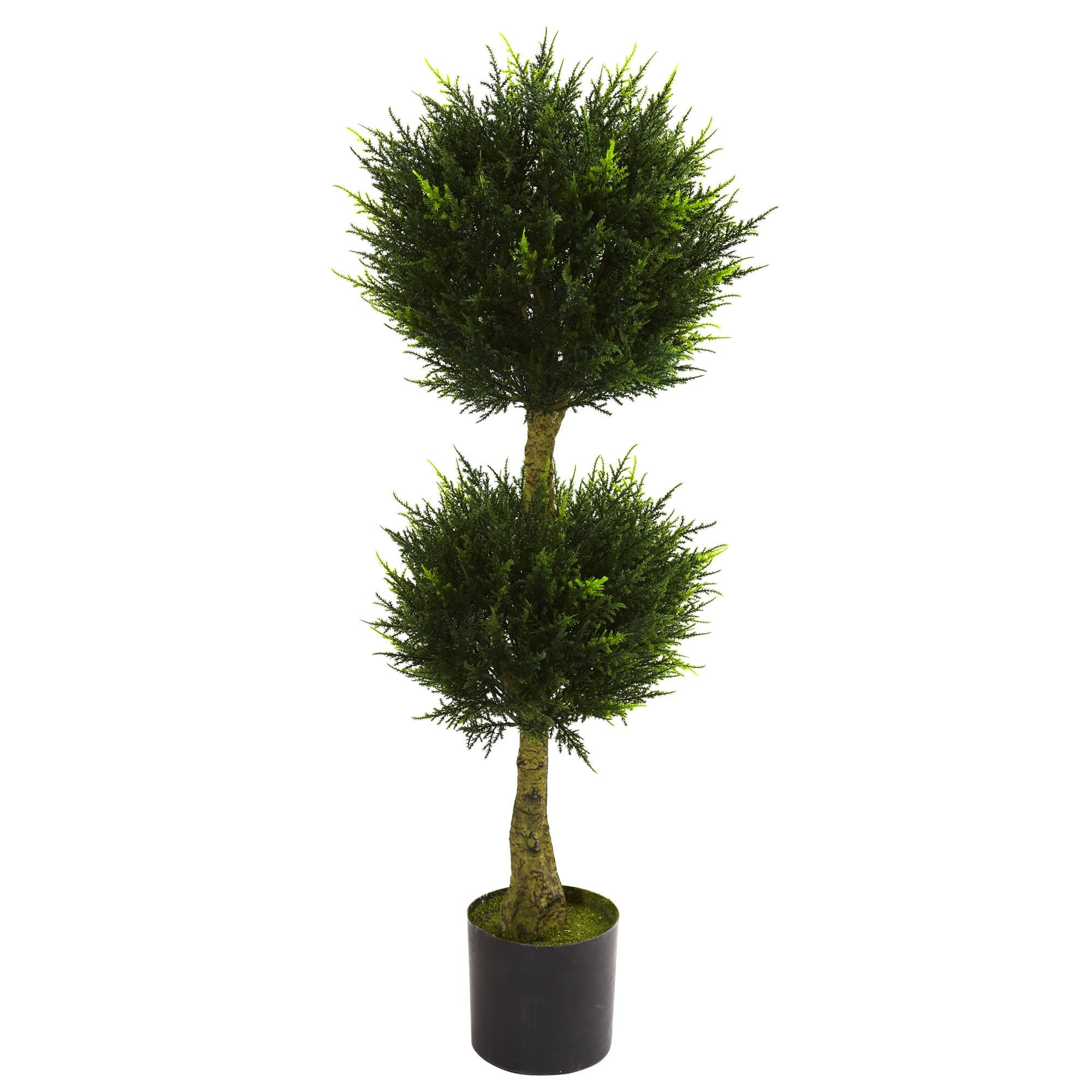 Nearly Natural 4ft. Double Ball Cypress Topiary UV Resistant (Indoor/Outdoor)