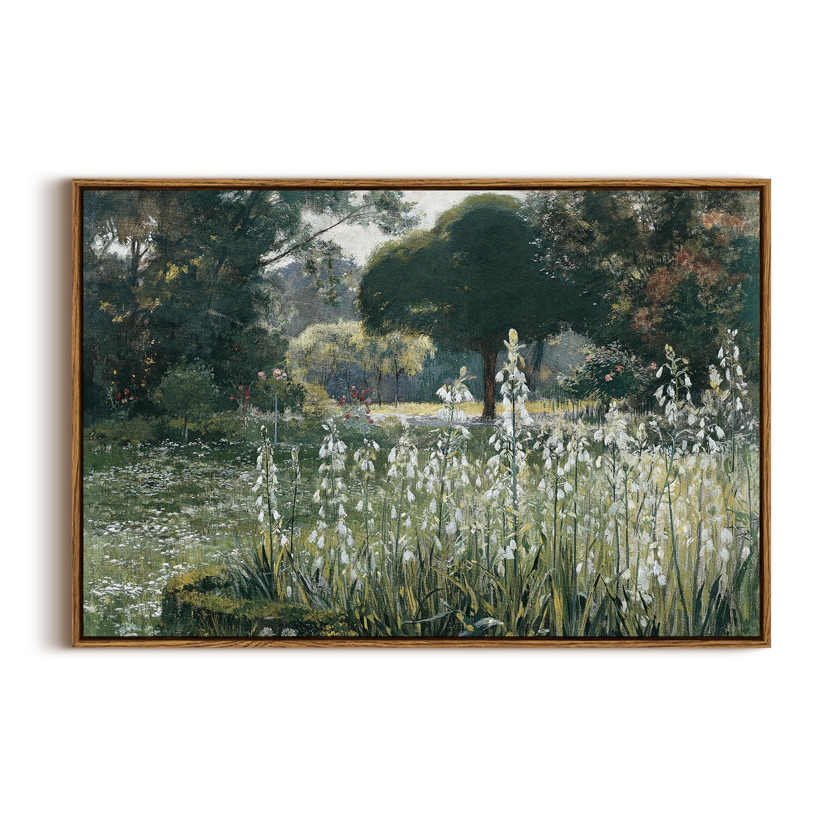 Insimsea Framed Canvas Wall Art Vintage Decor,Home Decor Modern Farmhouse Decor For Room Aesthetic, Landscape Wall Art For Livin