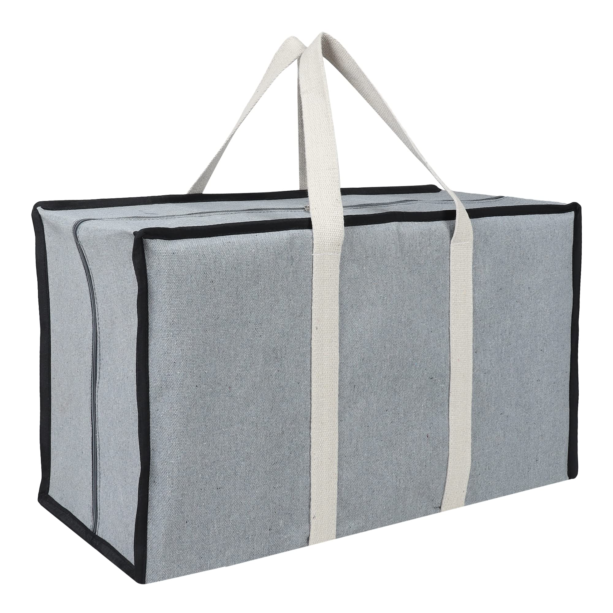 Double R Bags Jute Extra Large Heavy Duty Storage Bag (71X28X38 Cm)  1 Compartment Organizer Tote For Clothes, Blankets, Moving