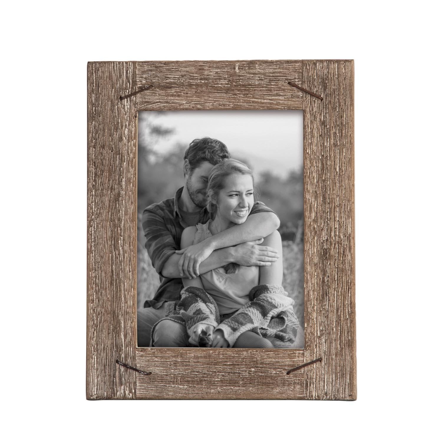 Foreside Home & Garden FFRD06215 5X7 Weathered Frame with Nail Accents
