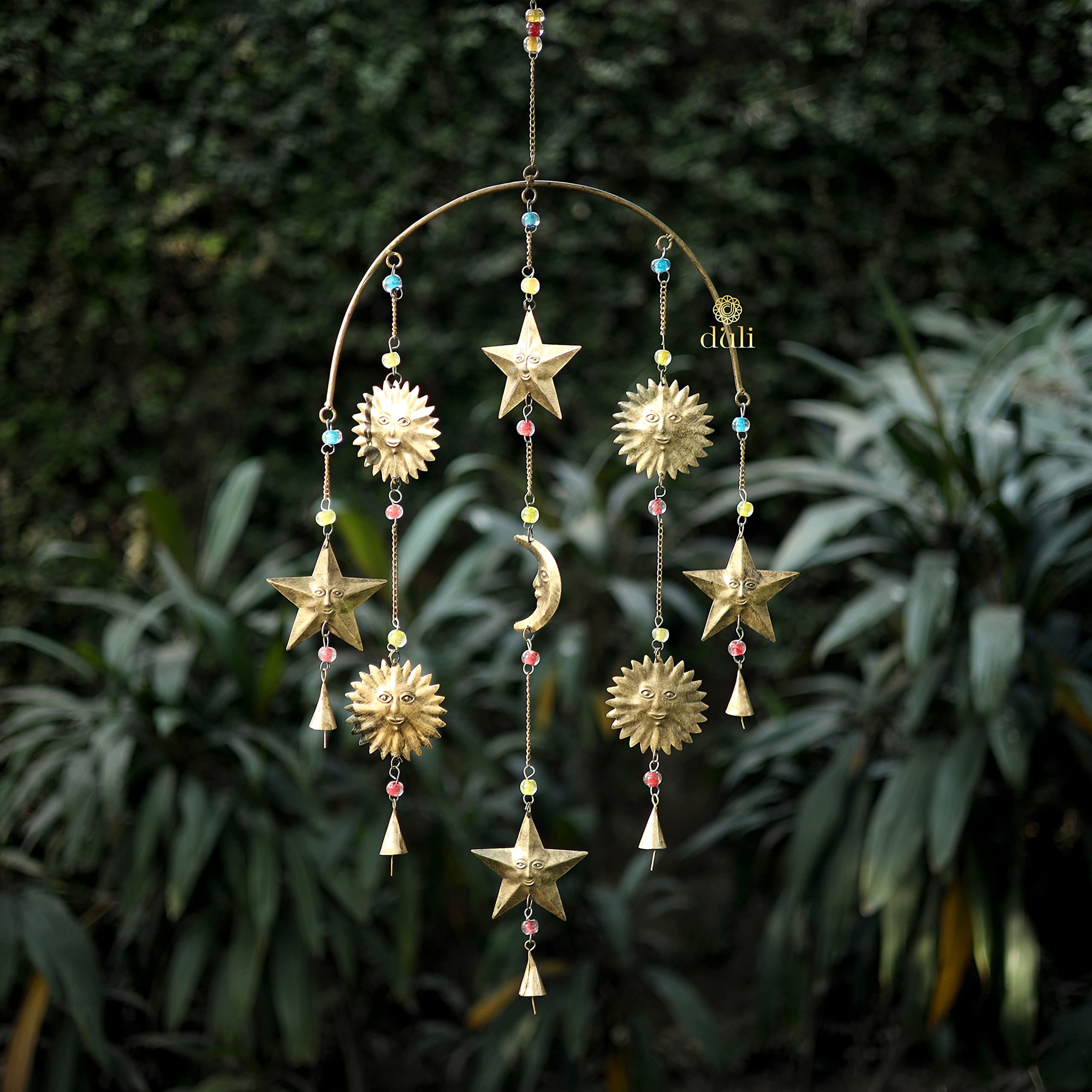 Duli Metal Windchime Wall Hanging, Feng Shui, Wall Art, Wall Decor, Positivevibes, Rustic Wall Hangings, Wall Art,Diwali Decorat