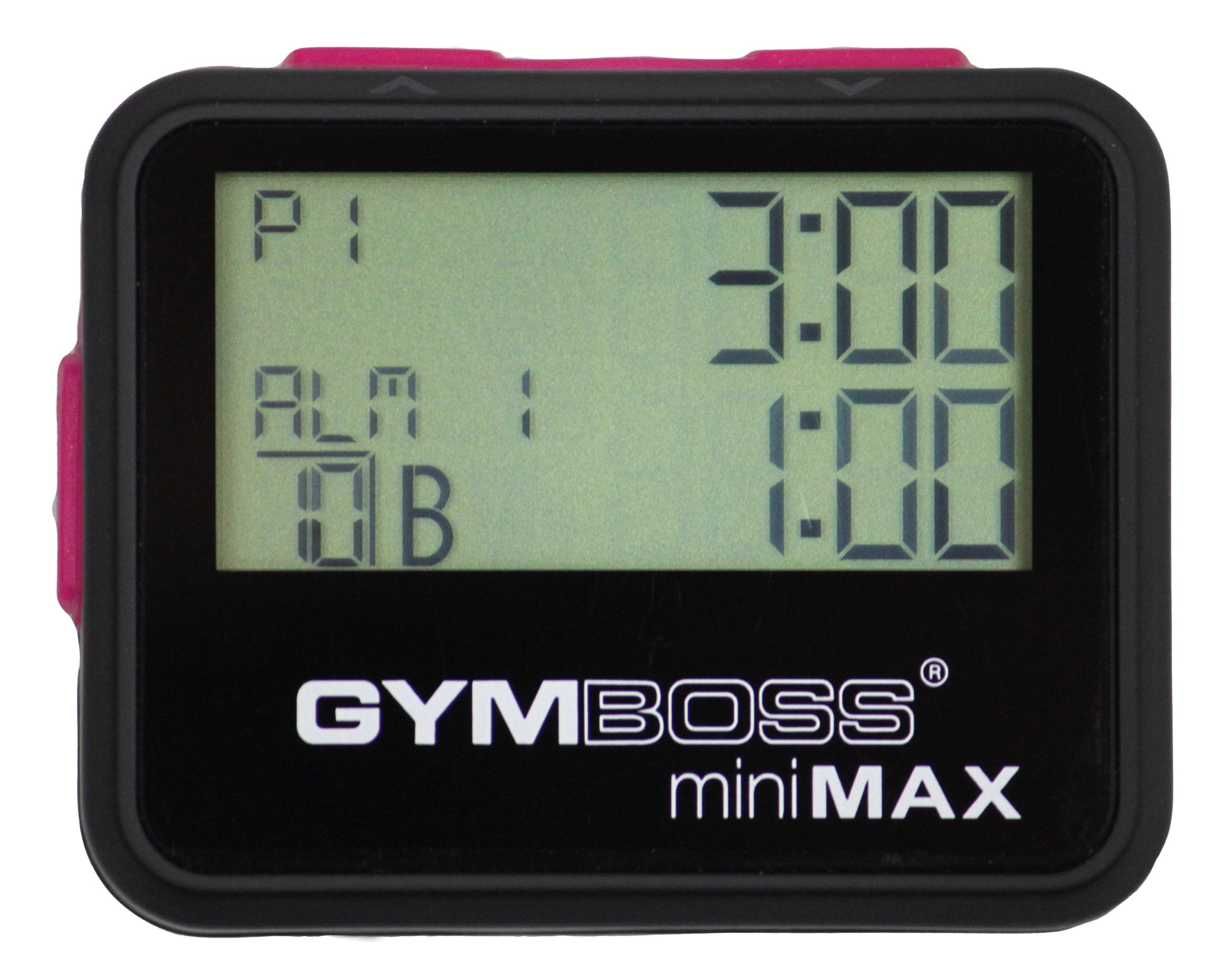 gymboss miniMAX Interval Timer and Stopwatch - BlackPink SOFTcOAT