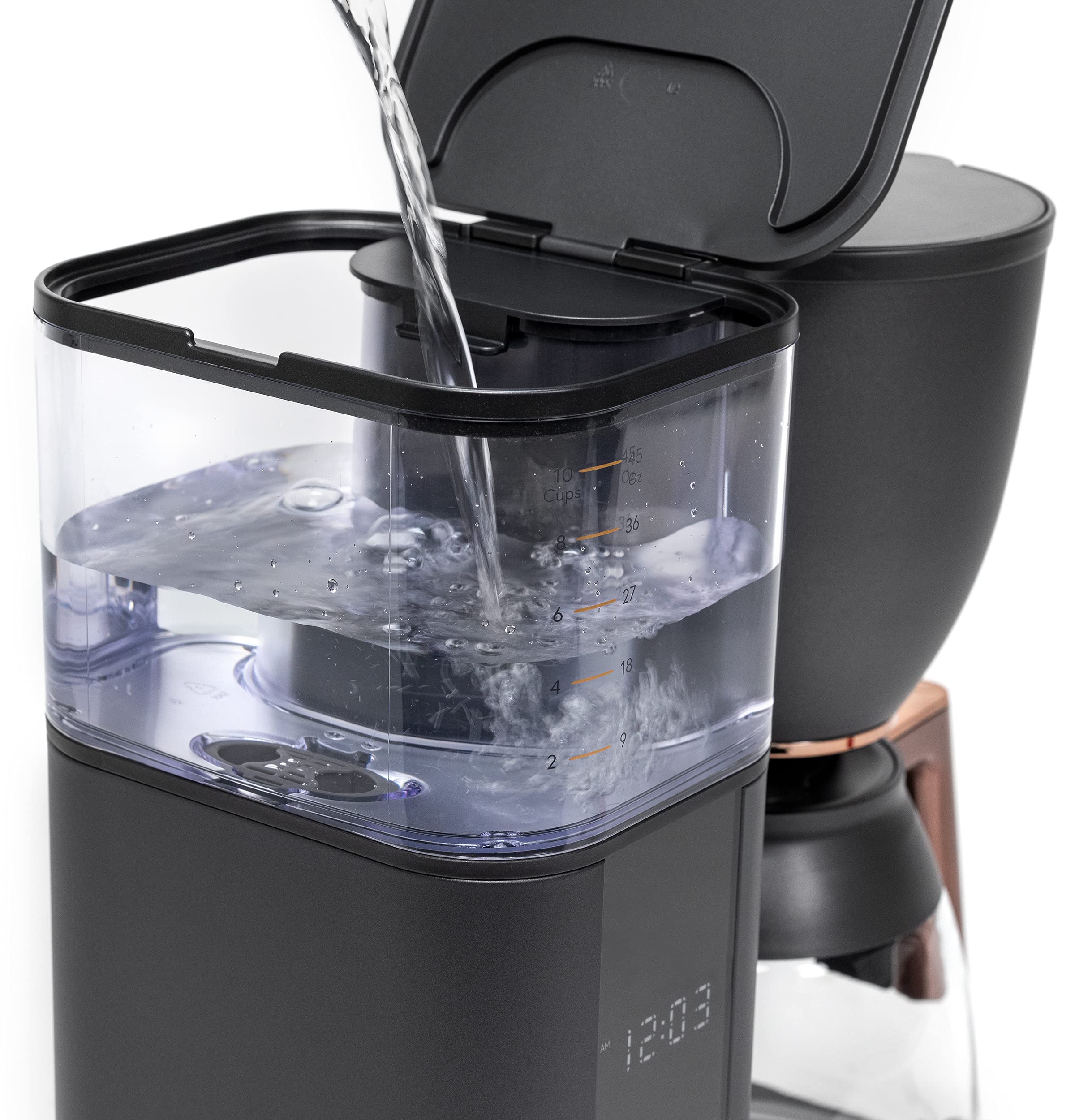 Caf   Specialty Drip Coffee Maker, 10-Cup Glass Carafe, Wifi Connected Smart Voice-To-Brew, Includes Reusable Filter Basket & Gr