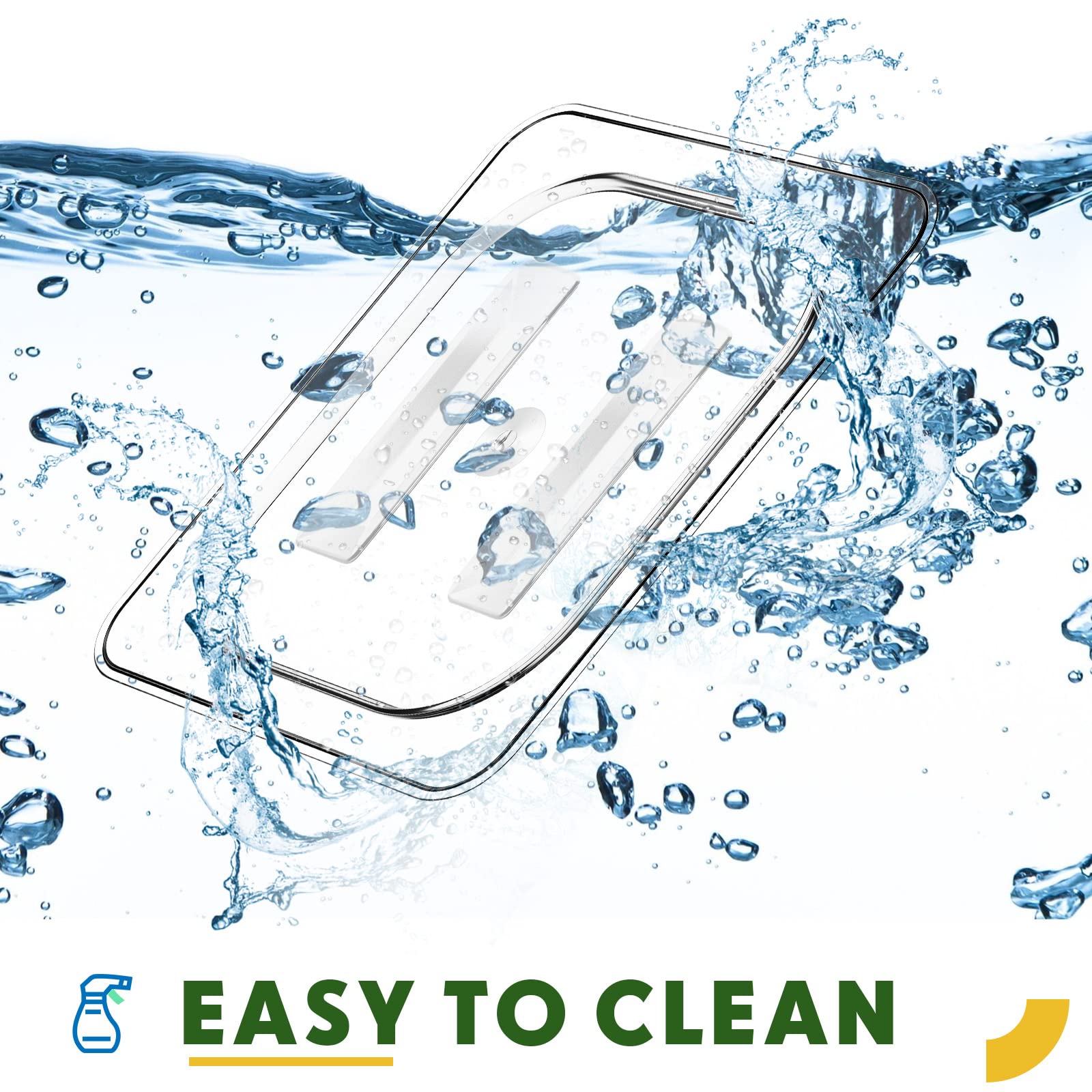 6 Pcs Polycarbonate Food Pan Lids With Handle, 1/6 Size Clear Hotel Pan Lid Plastic Hotel Pan Cover For Restaurant Food Containe