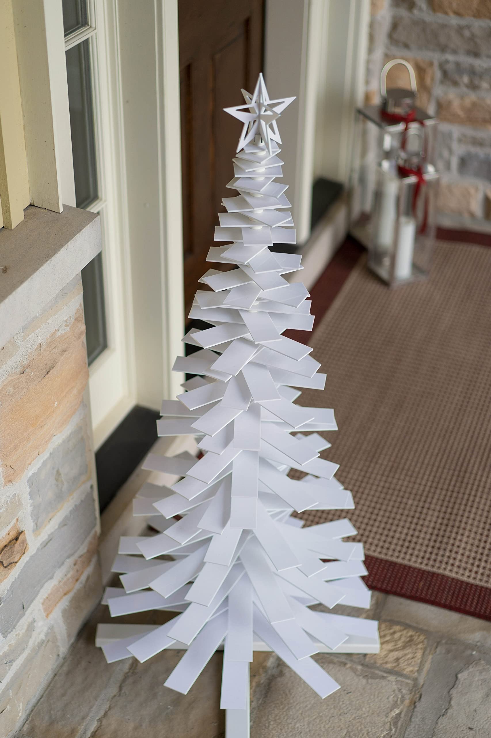 Veradek 53.5 Spiral Christmas Tree for Indoor or Outdoor Use - White