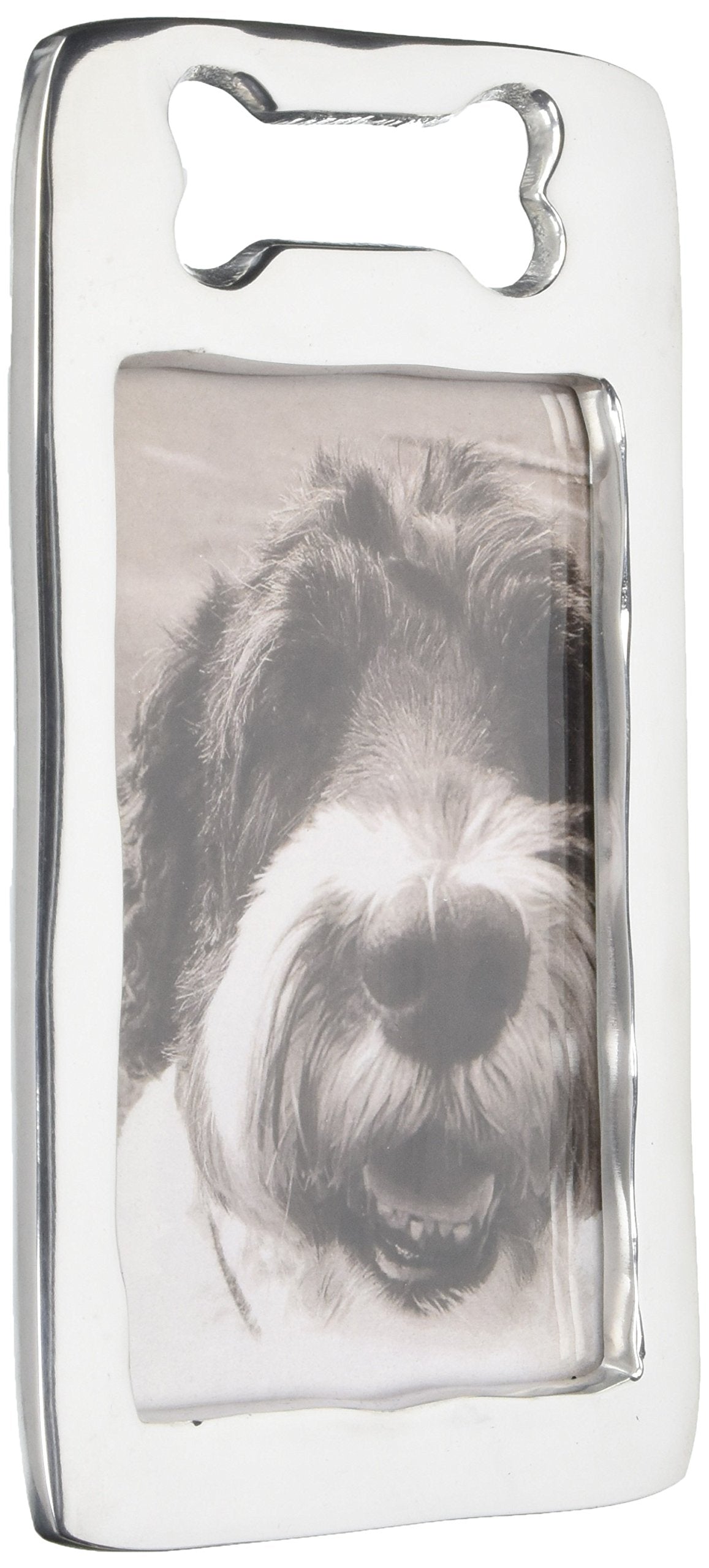 Mariposa OPEN DOG BONE 4X6 Handcrafted Frame, 4 x 6, Silver