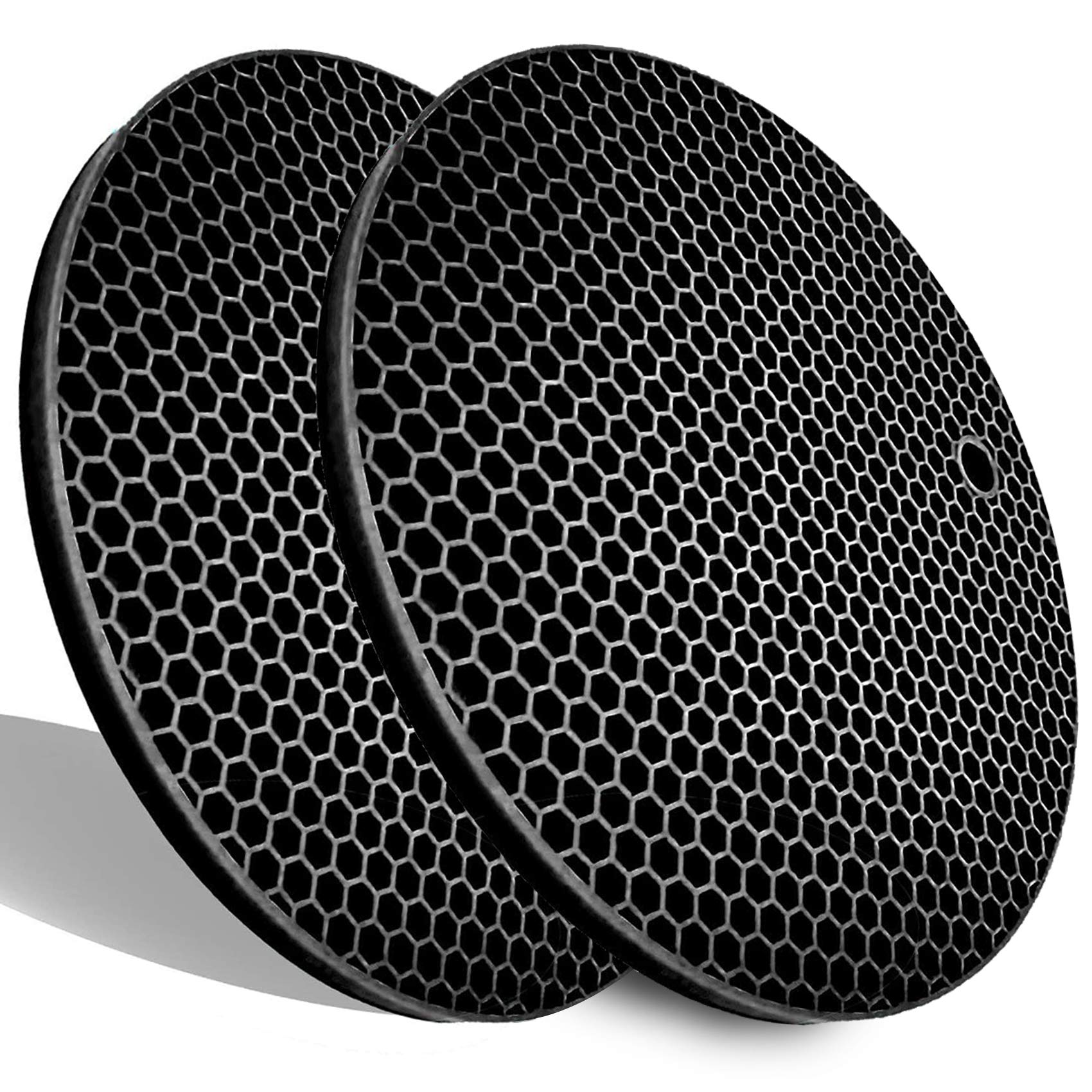 Extra Thick Silicone Trivets Heat Resistant Pot Holder And Oven Mitts,Trivets For Hot Dishes,Nonslip Insulation Honeycomb Rubber