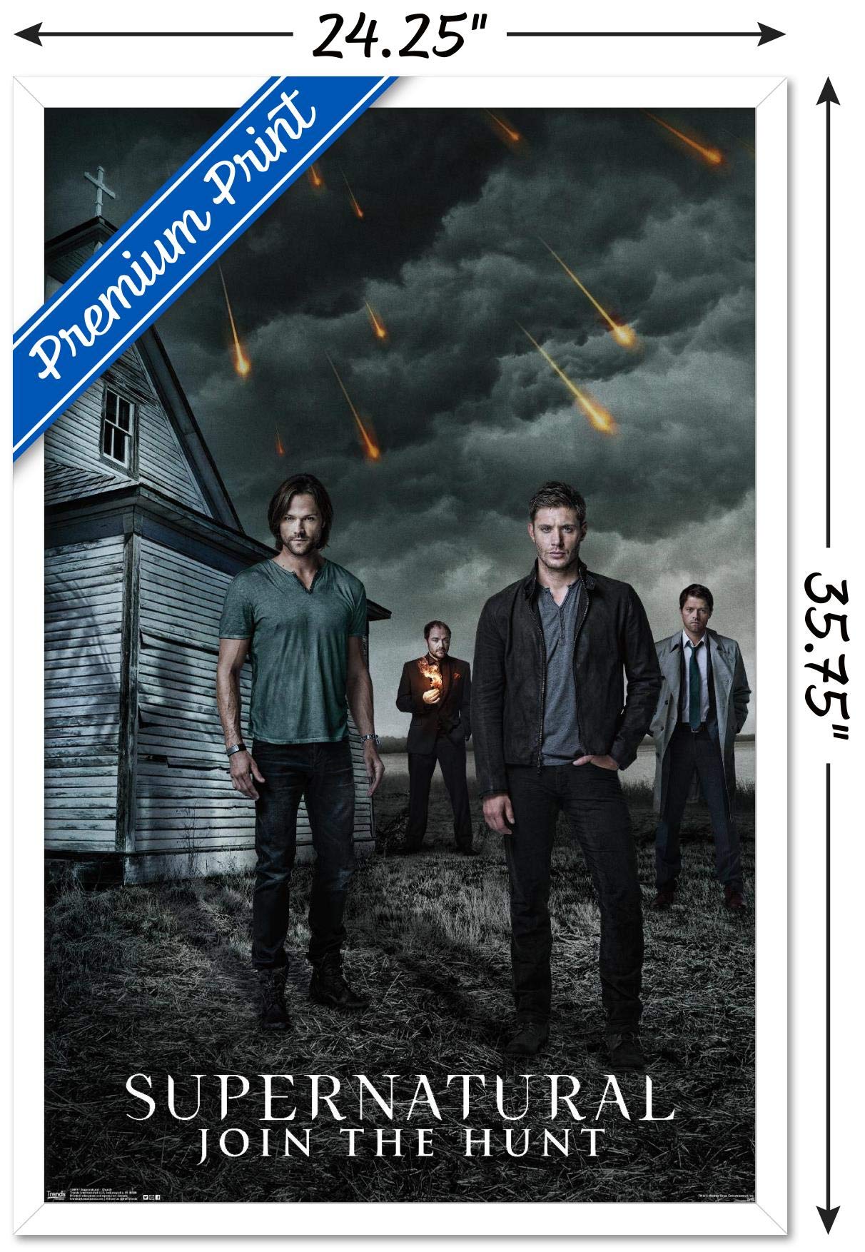 Trends International Supernatural-Church Wall Poster, 22.375'' X 34'', White Framed Version