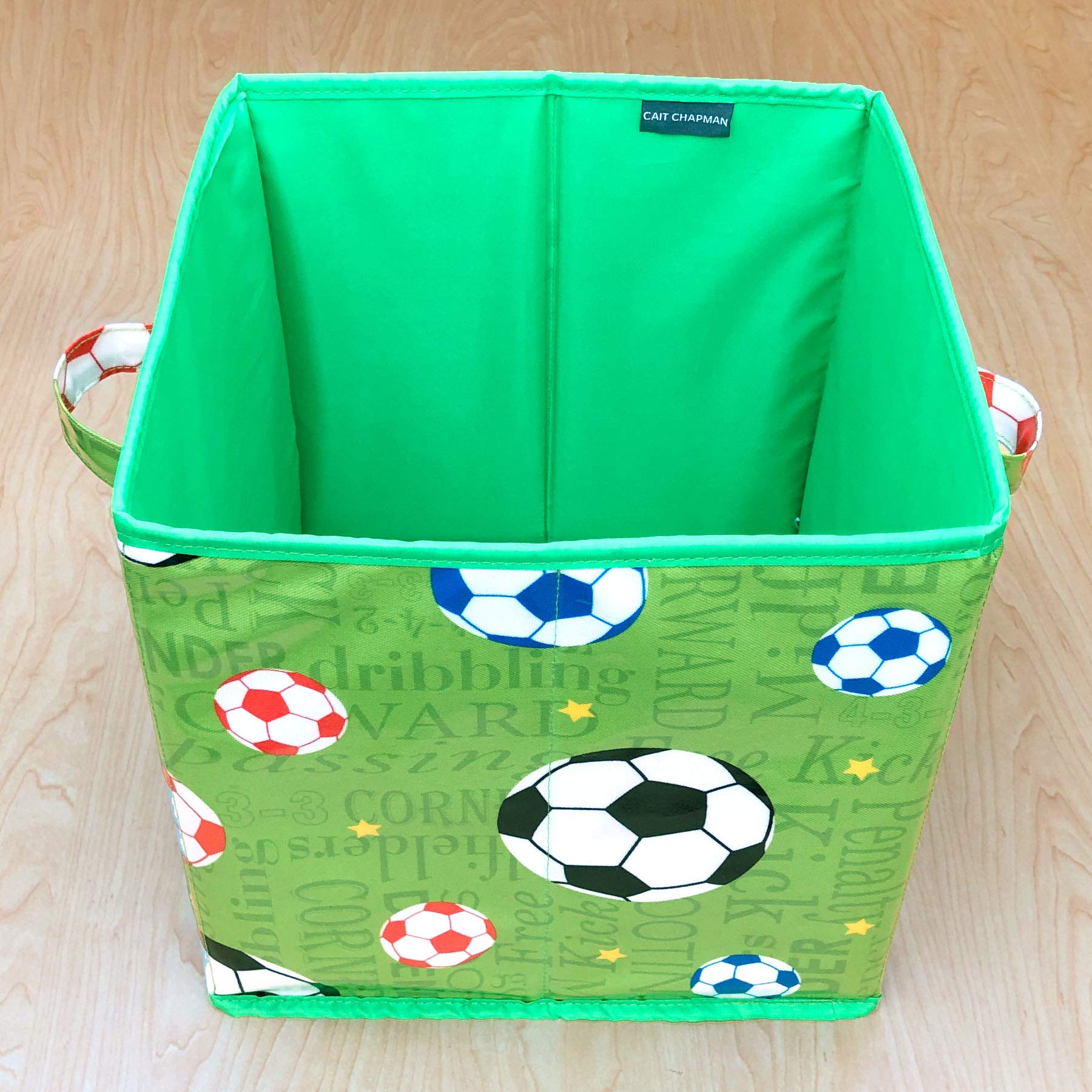 Passion For Soccer Collection 11''X11''X11'' Storage Bin (Storage Cube-Colorful)