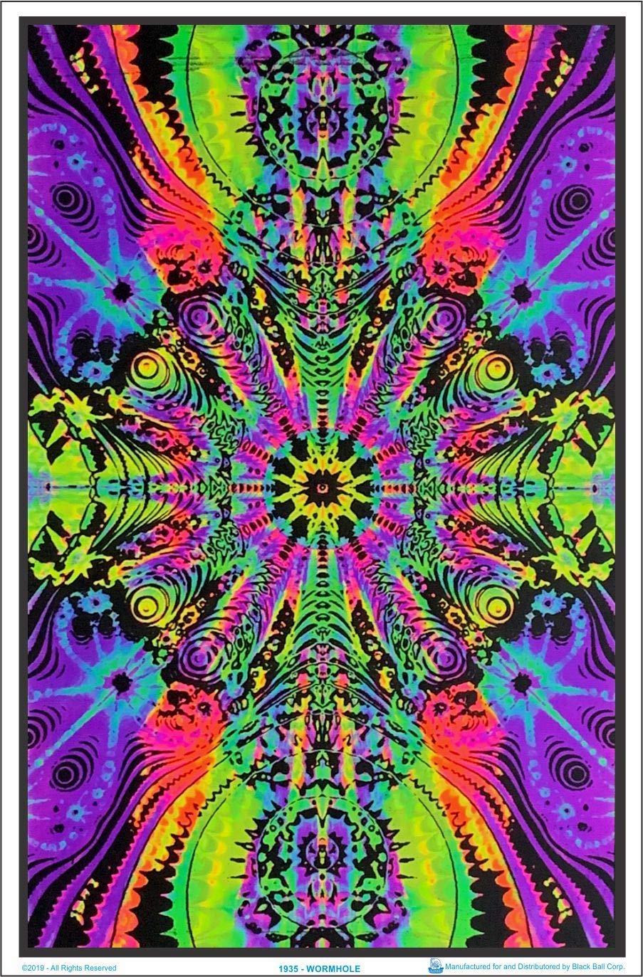 Wormhole - Laminated Blacklight Poster - 23.5'' X 35.5''