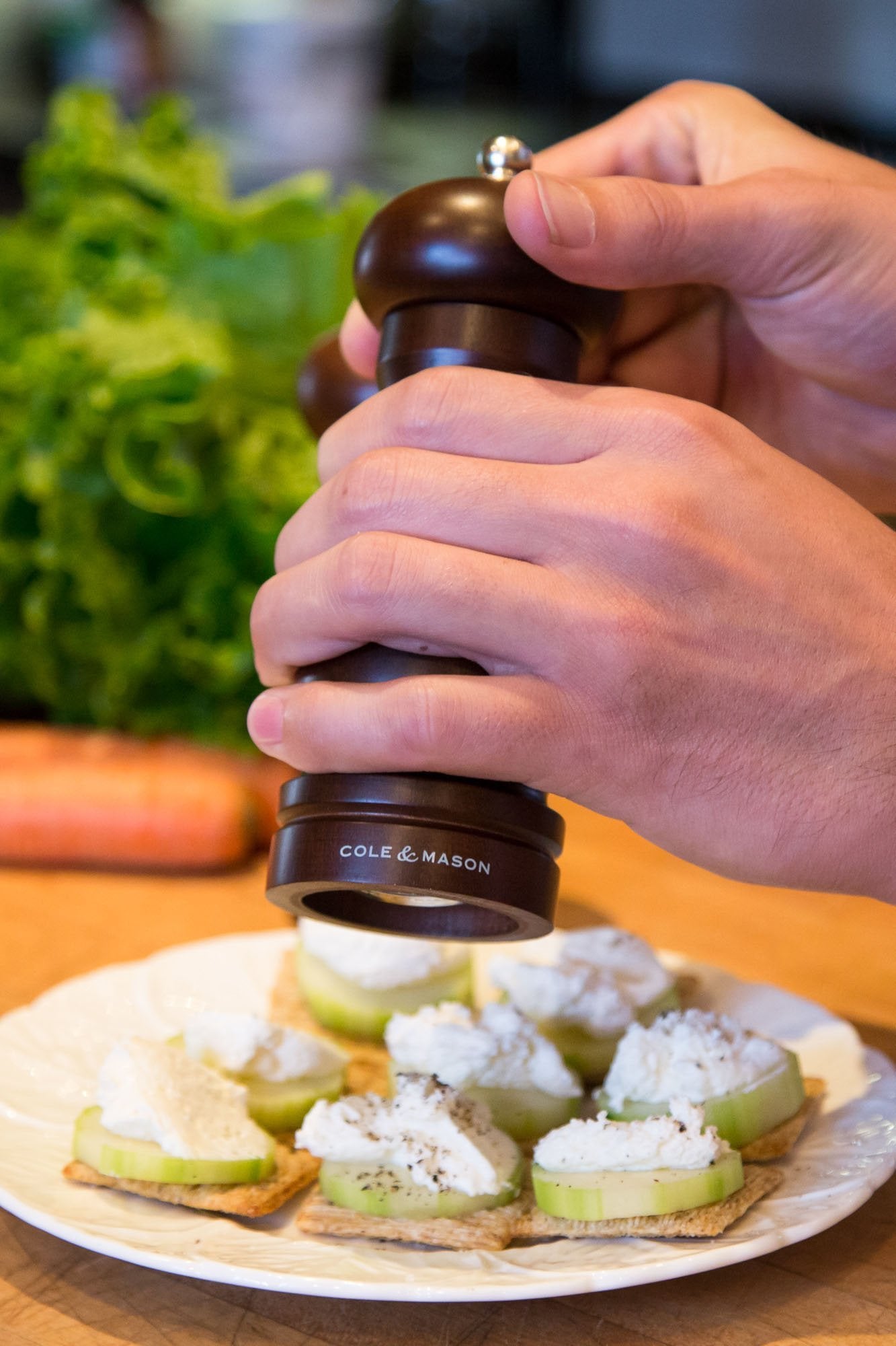 Cole & Mason 6.5-Inch Forest Capstan Salt & Pepper Grider Gift Set - Adjustable Pepper Grinder - Refillable Spice Tools - Hand W