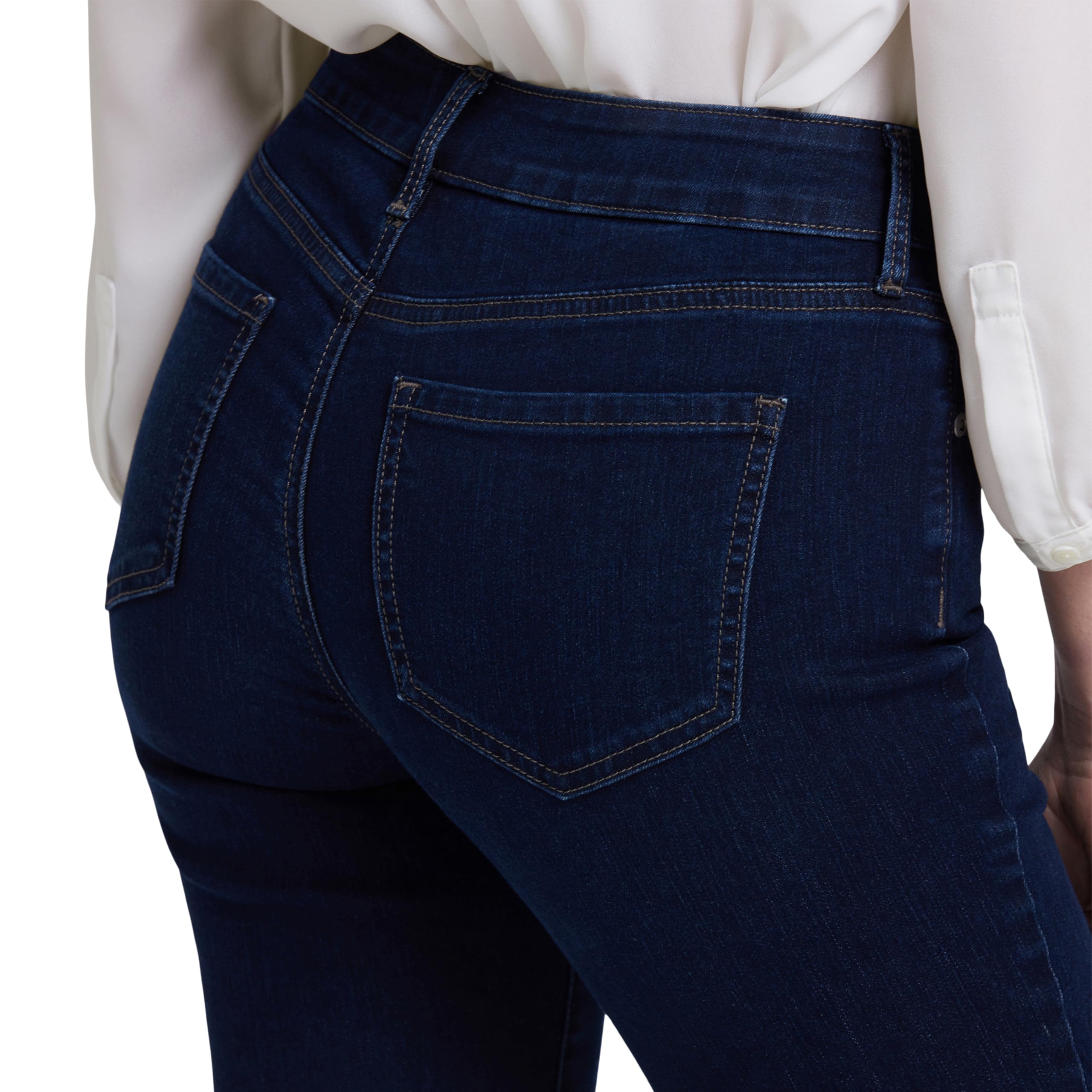 NYDJ Women's Marilyn Straight Leg Denim Jeans, Cotton Blend, Size 00, Burbank Wash, Model MTENMS2299