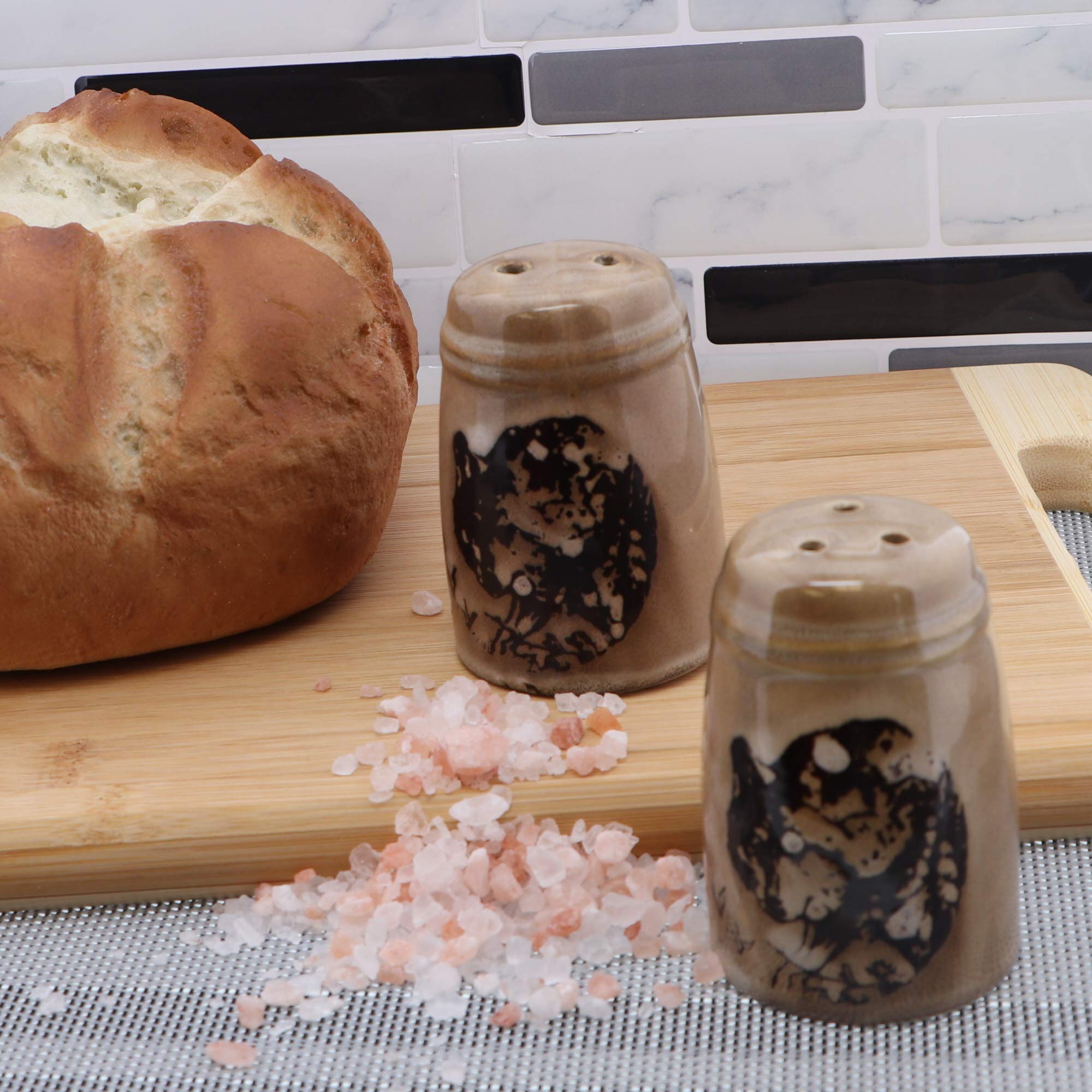 Animal Salt & Pepper Shaker Sets For Men Kitchen Home D  Cor - Wolf