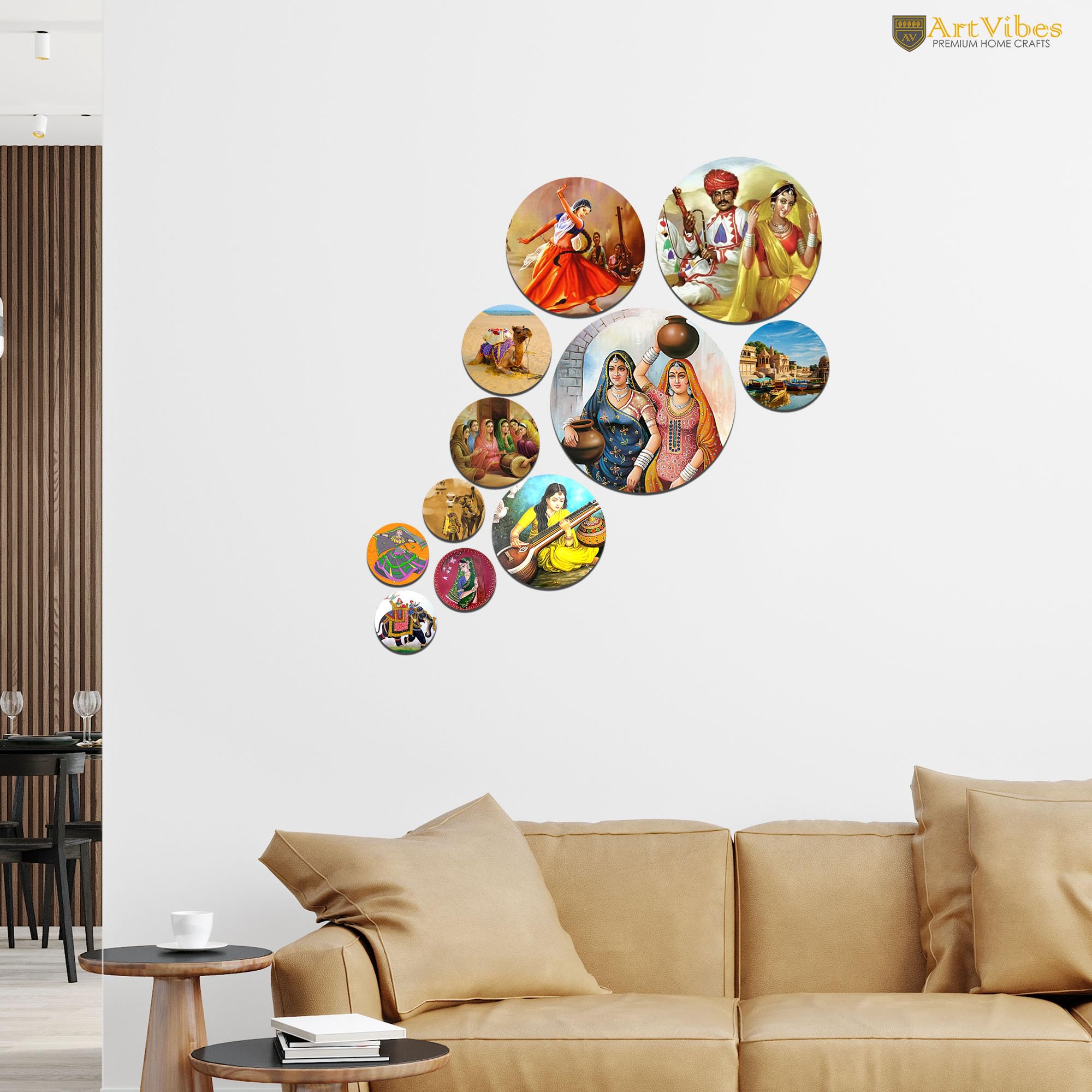 Artvibes Decorative MDF Wooden Wall Hanging Decoration Item For Home | Office | Gift | Decor Art | Livingroom, Bedroom | Stylish