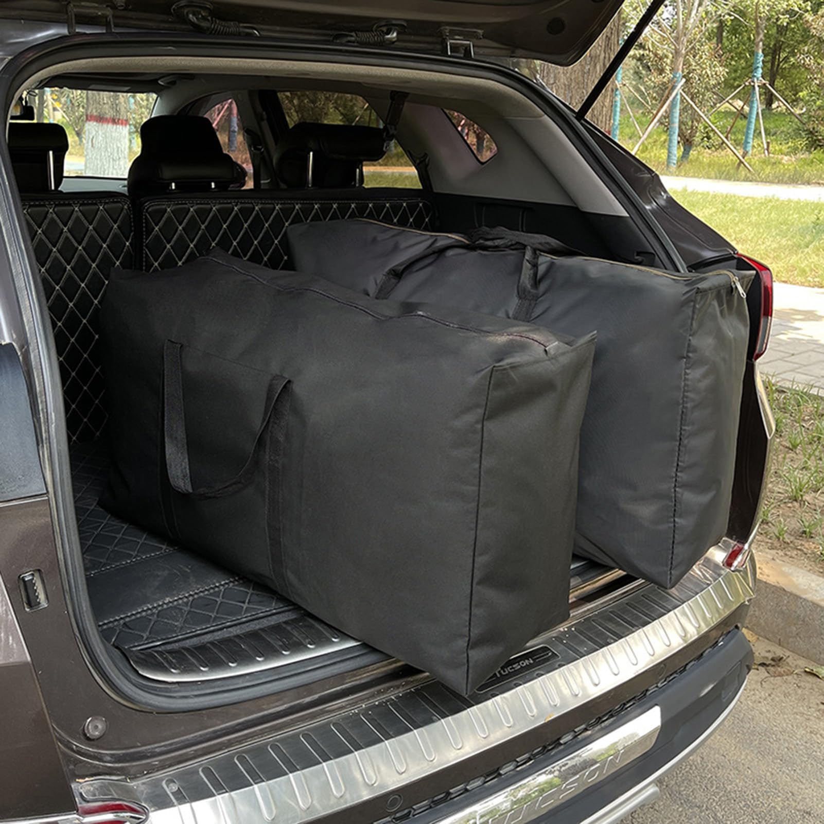 KXF Extra Large 180L Storage Bag Waterproof Luggage Bag Heavy Duty Moving Bag Sturdy Space Saver Saving Bag Underbed Storage Bag