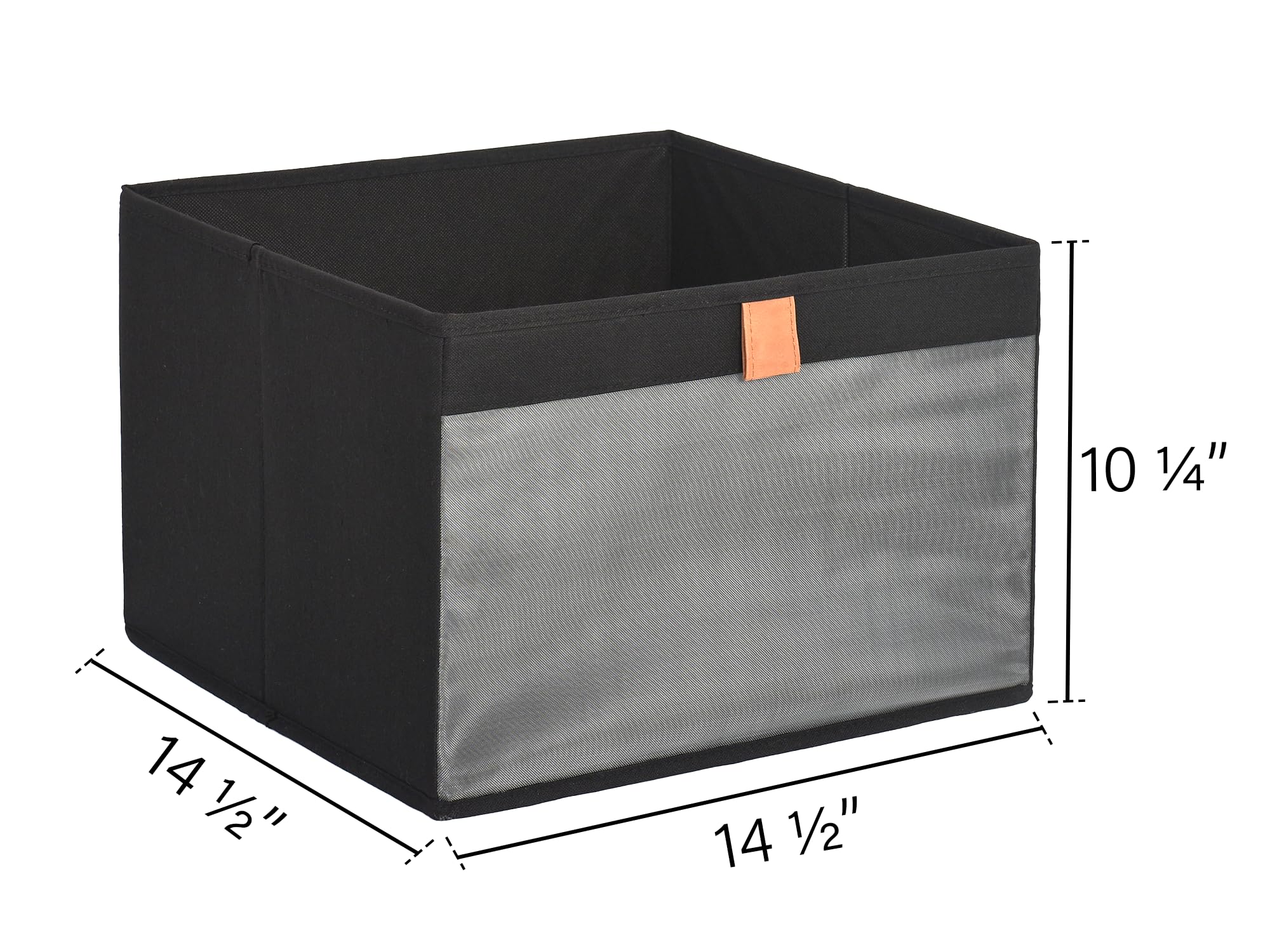 Storageworks Closet Storage Bins With Clear Window And 2 Handles, Foldable Clothing Bins For Shelves, Extra Large Fabric Organiz