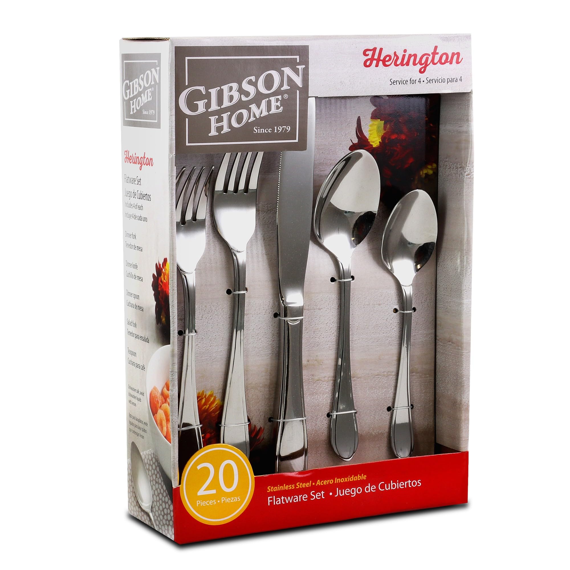 Gibson Herington 20 Piece Flatware Set D970-92649.20