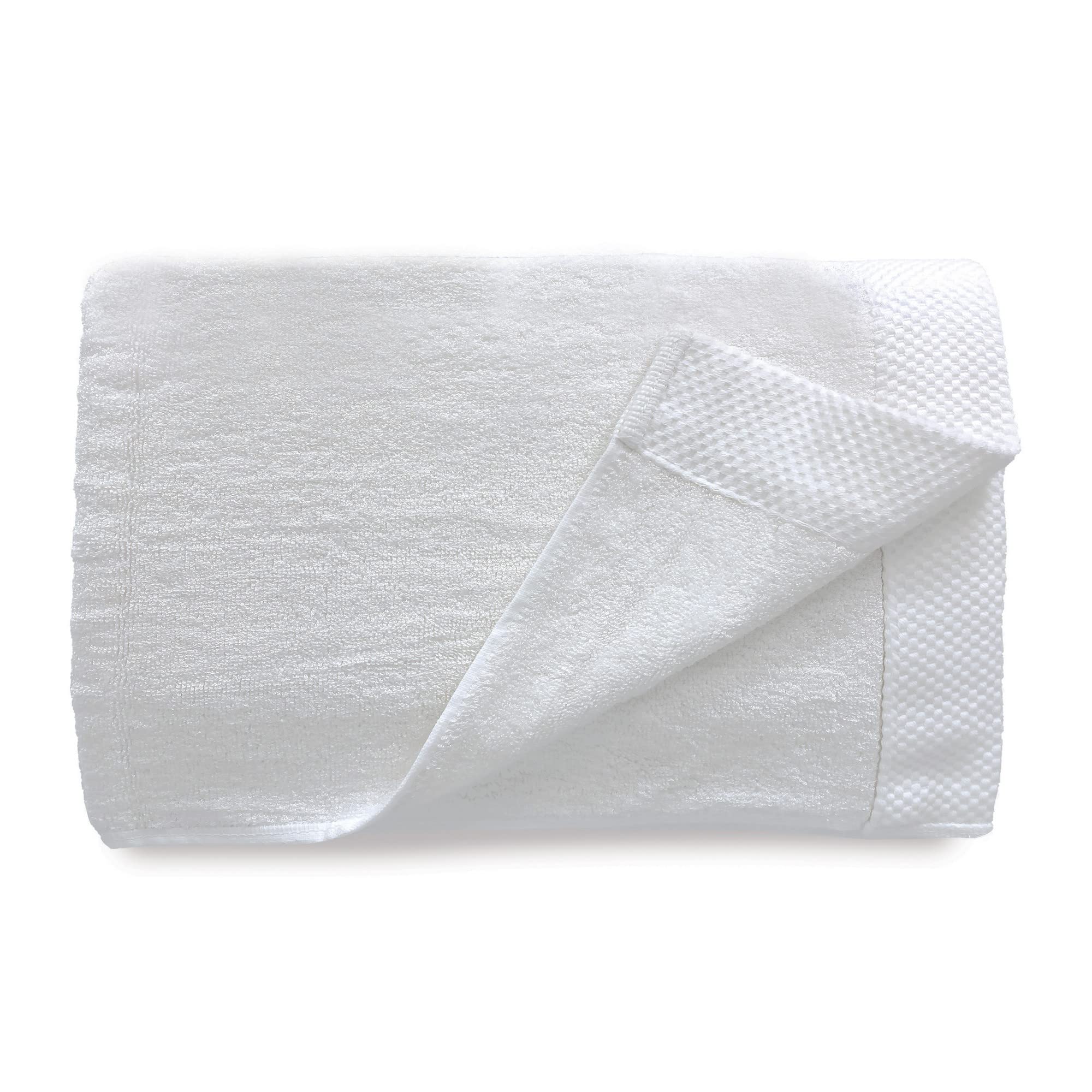 Bedvoyage Viscose Derived From Bamboo Towels - Highly Absorbent, Extra Large & Plush Bath Towels, Hotel Quality Towels - White