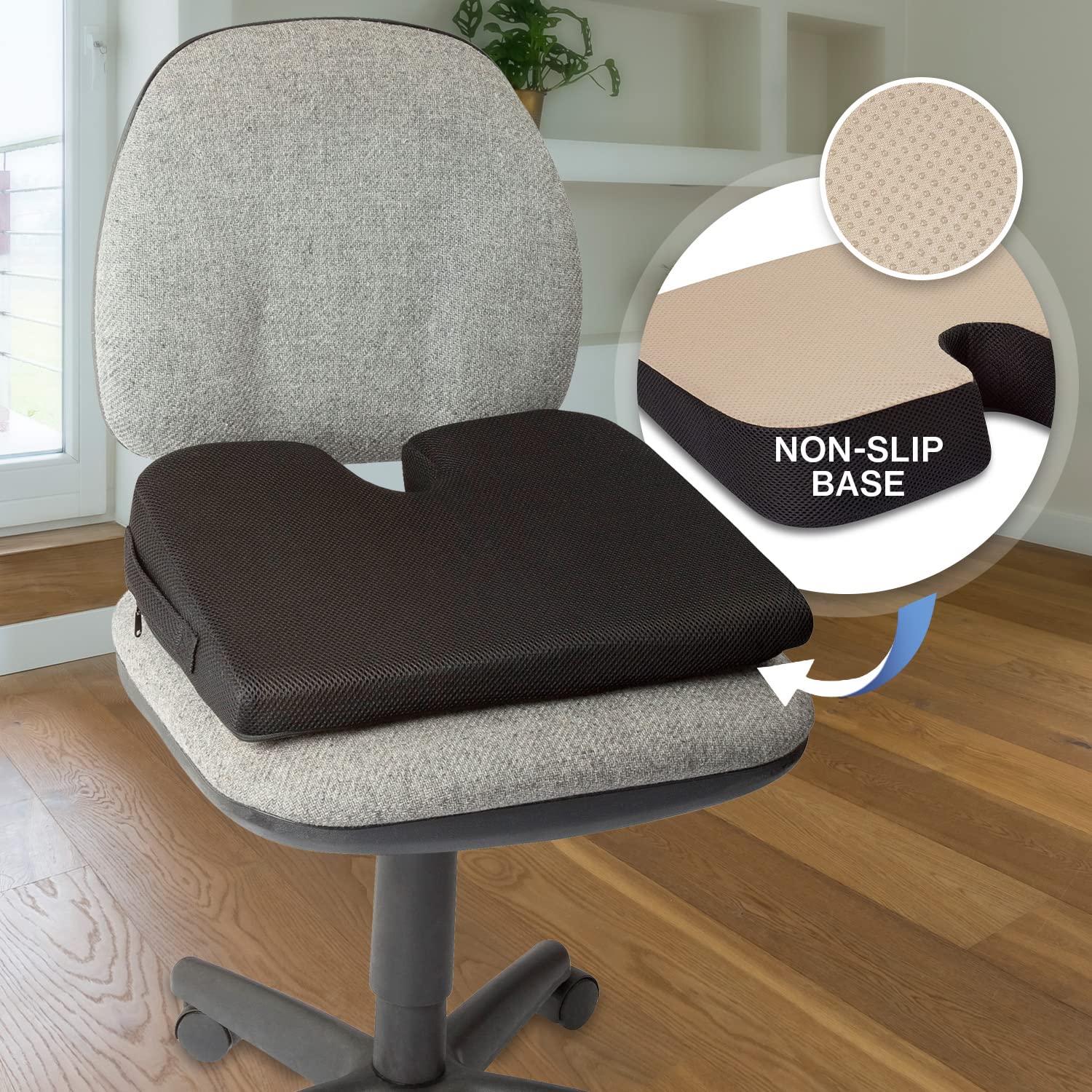 Travelmate Large Medium-Firm Wellness Seat Cushion - 17 X 13 X 3 Inches