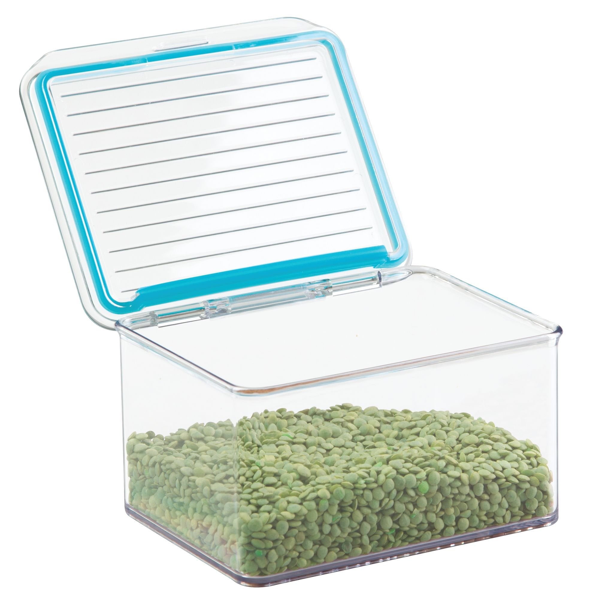 Idesign Plastic Bpa-Free Pantry Food Storage Organizer Bin With Air-Tight Hinged Lid, 1.5 Quart Container For Kitchen, Fridge, F