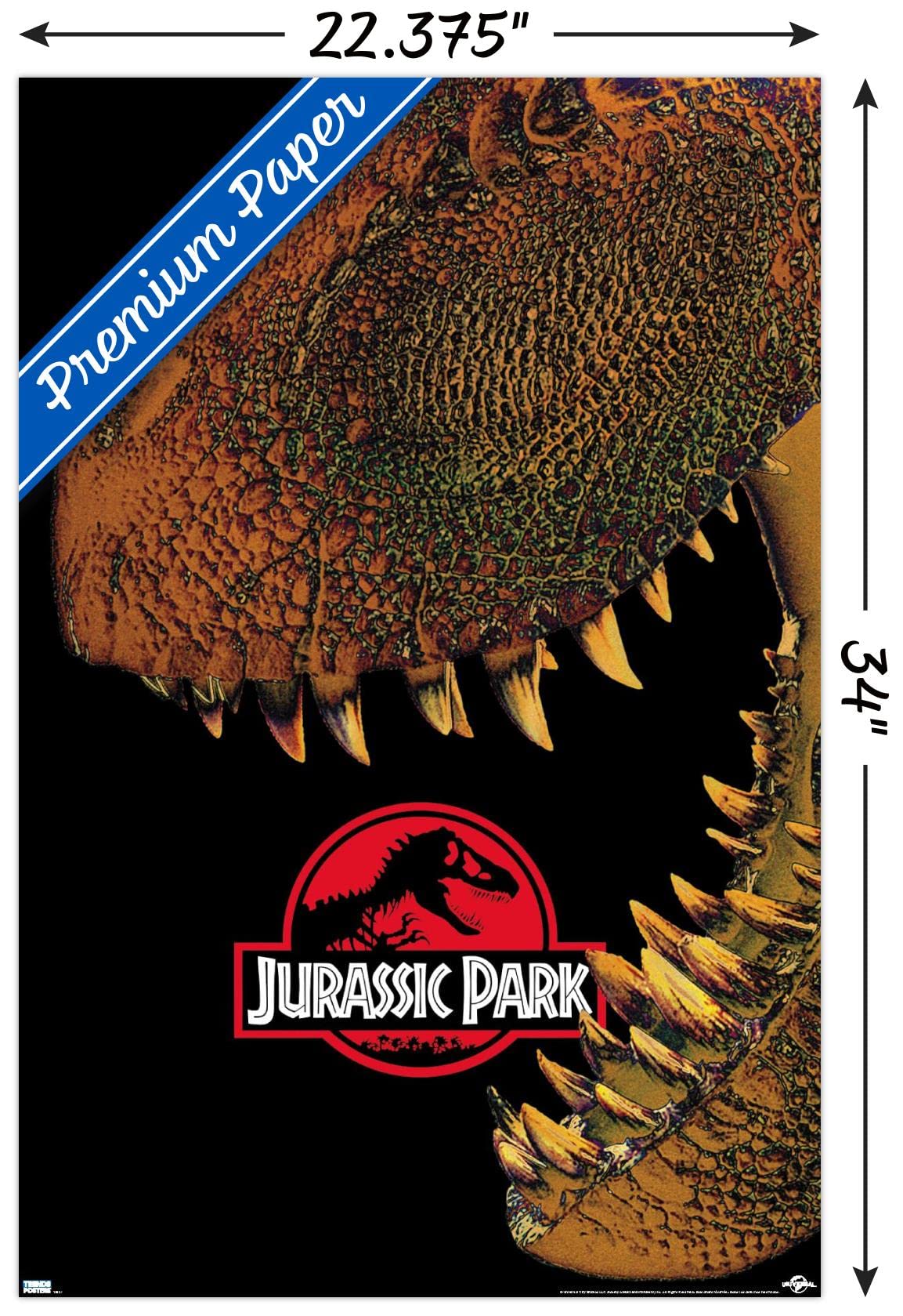 Trends International Jurassic Park - Bite Wall Poster, 22.375'' X 34'', Premium Unframed Version