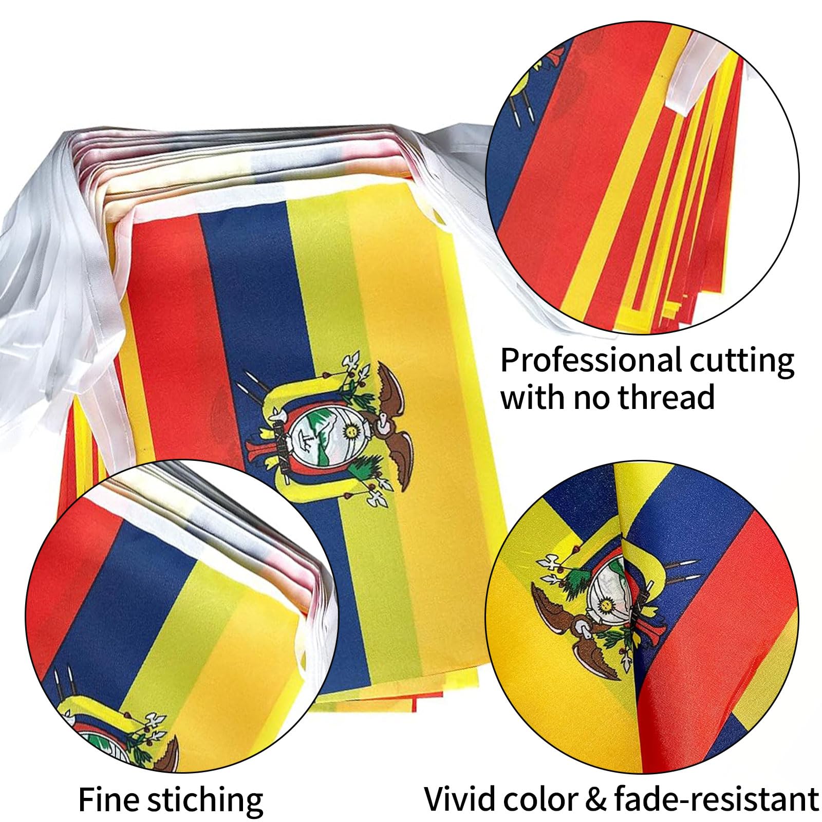 Ecuador Flags Ecuadorian Small String Mini Flag Pennant Banner Decorations