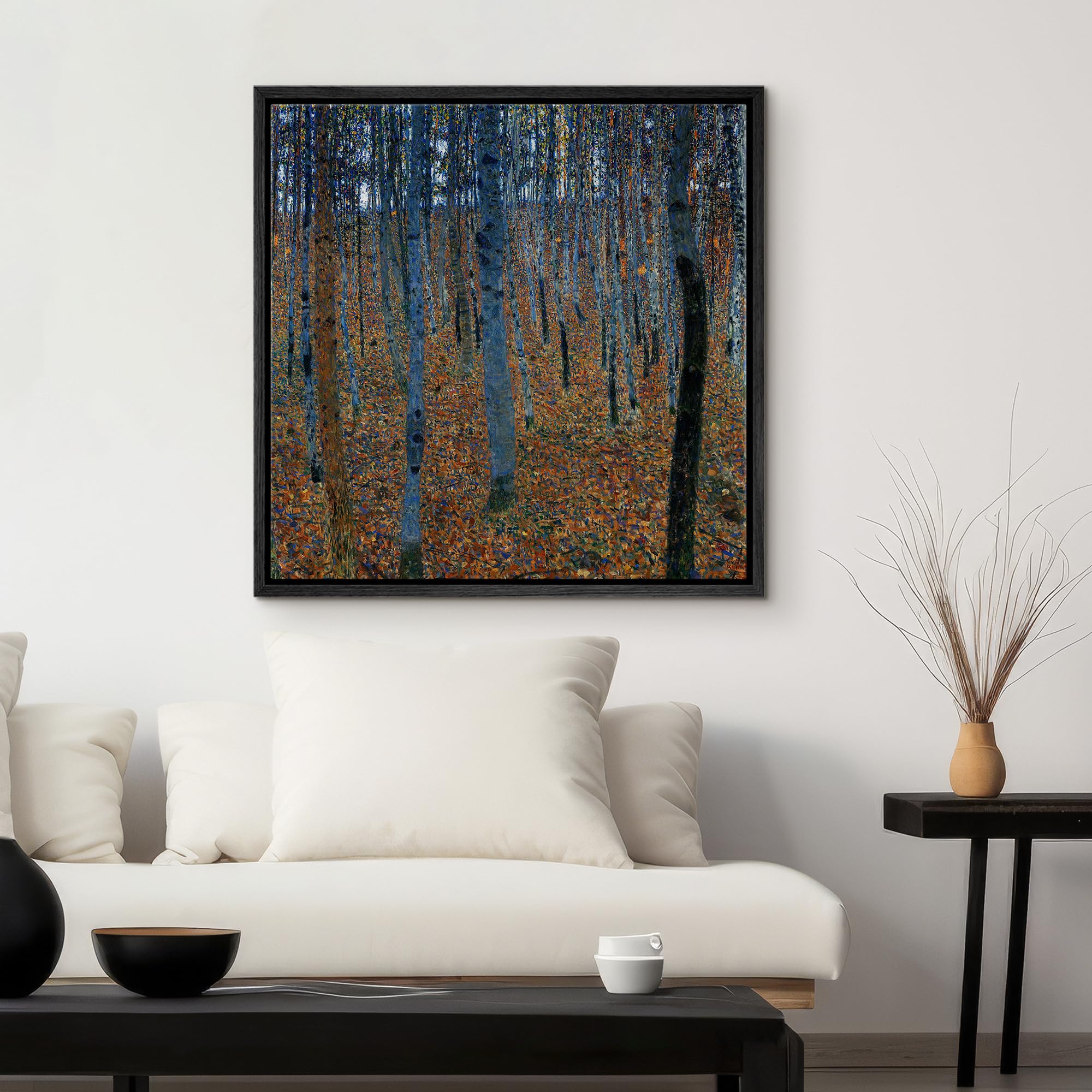 Wall26 Framed Canvas Print Wall Art Beech Grove By Gustav Klimt Historic Cultural Illustrations Fine Art Traditional Scenic Dram