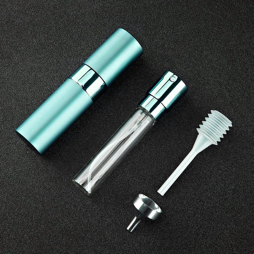 Lisapack 8Ml Atomizer Perfume Spray Bottle For Travel, Empty Refillable Cologne Dispenser, Portable Sprayer (Cyan)