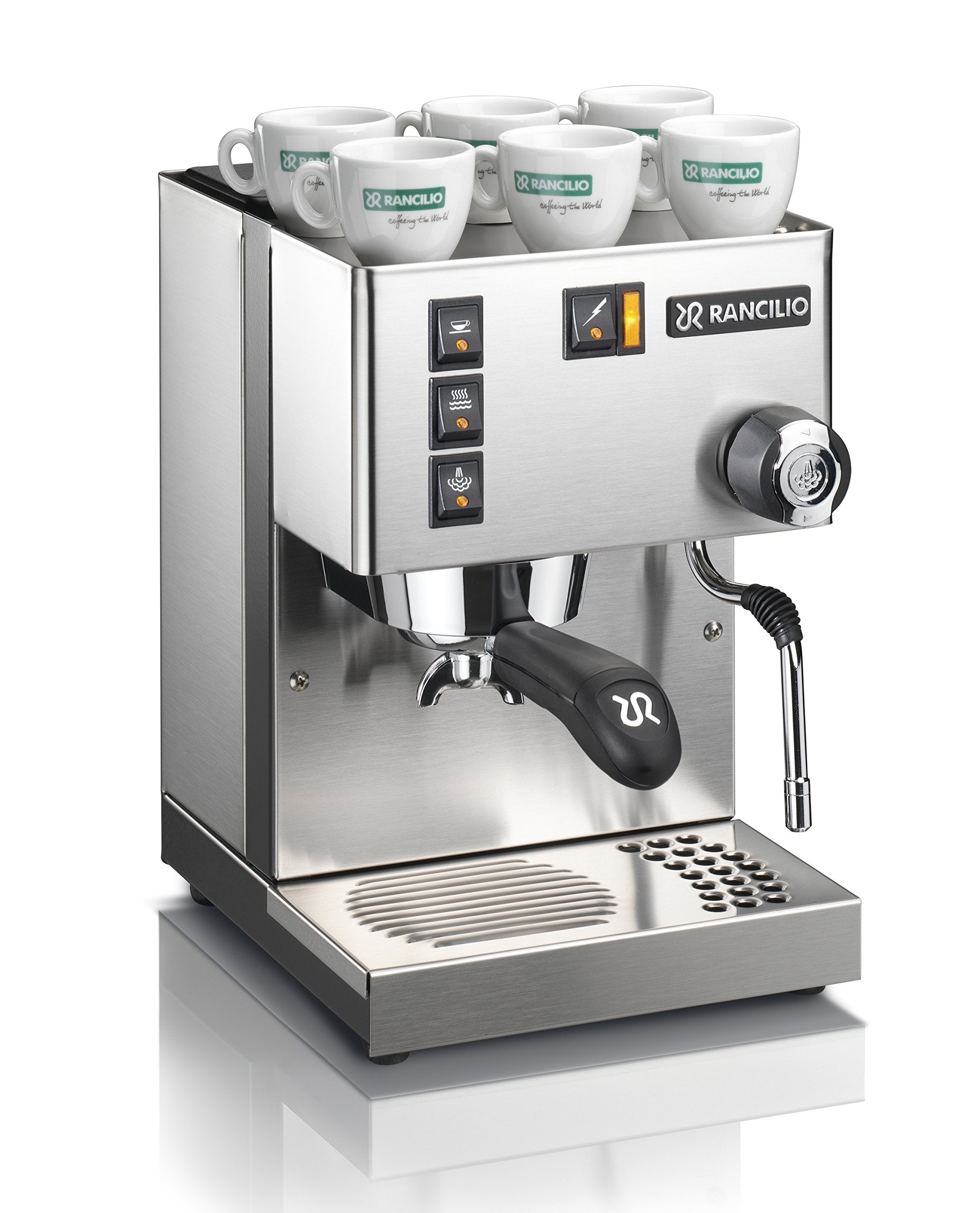 Rancilio Silvia Espresso Machinet,0.3 Liters, With Iron Frame And Stainless Steel Side Panels, 11.4 By 13.4-Inch