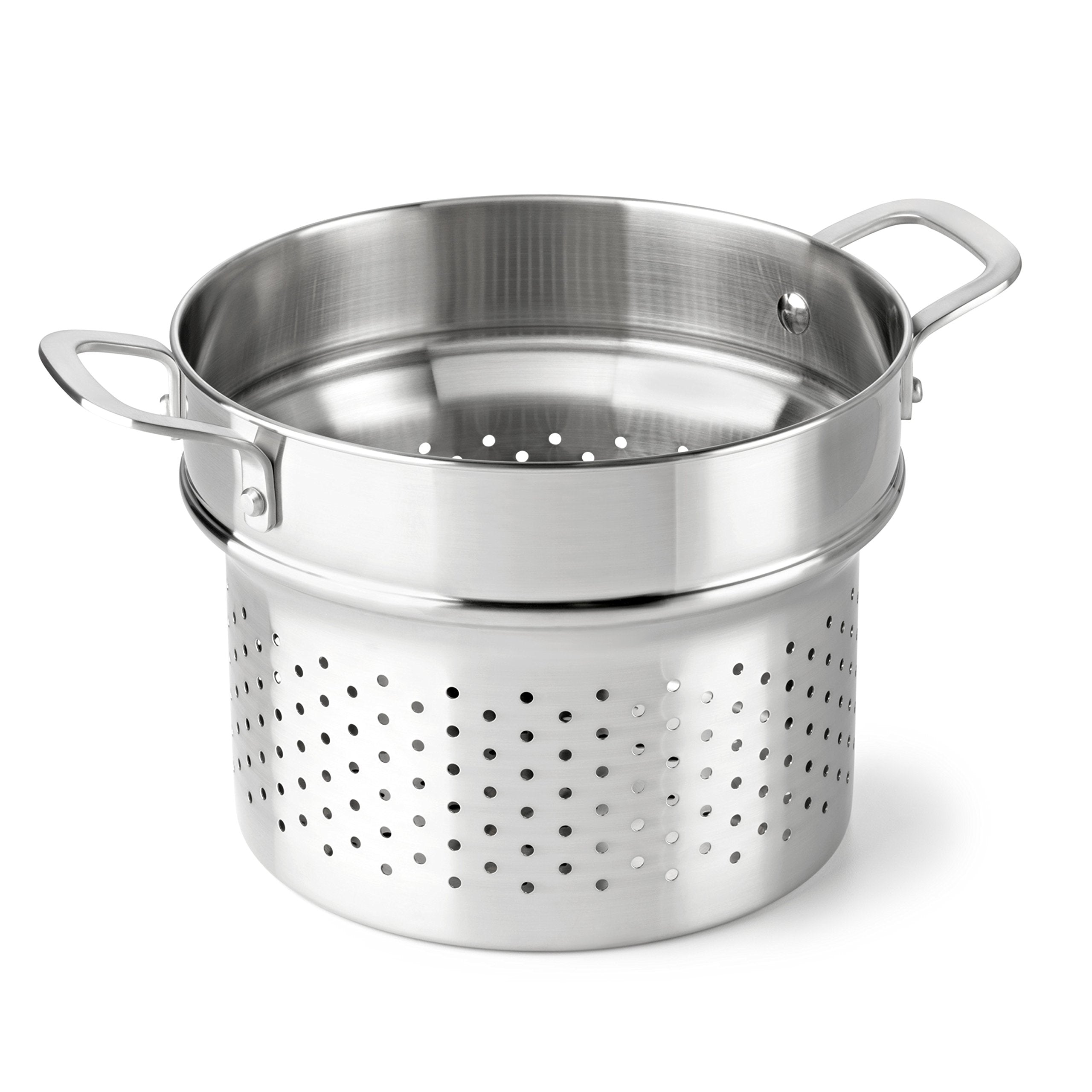 Calphalon Classic Stainless Steel Cookware, Steamer Insert, 6-Quart To 8-Quart