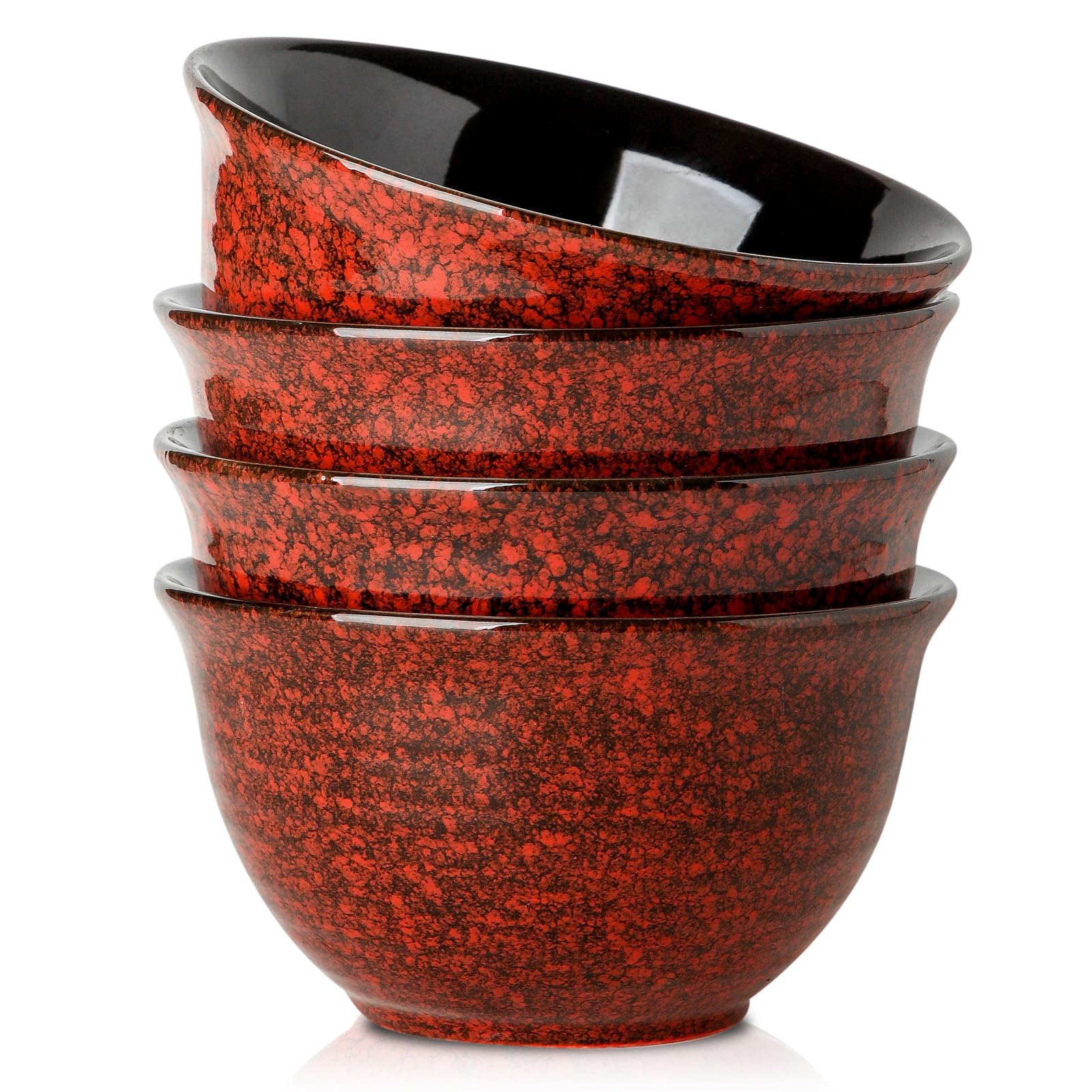 Hasense Ceramic Soup Bowls, 40 Oz Serving Bowls Set of 4, Cereal Bowls, Salad Bowls for Pasta Soup Popcorn, Dishwasher & Microwa