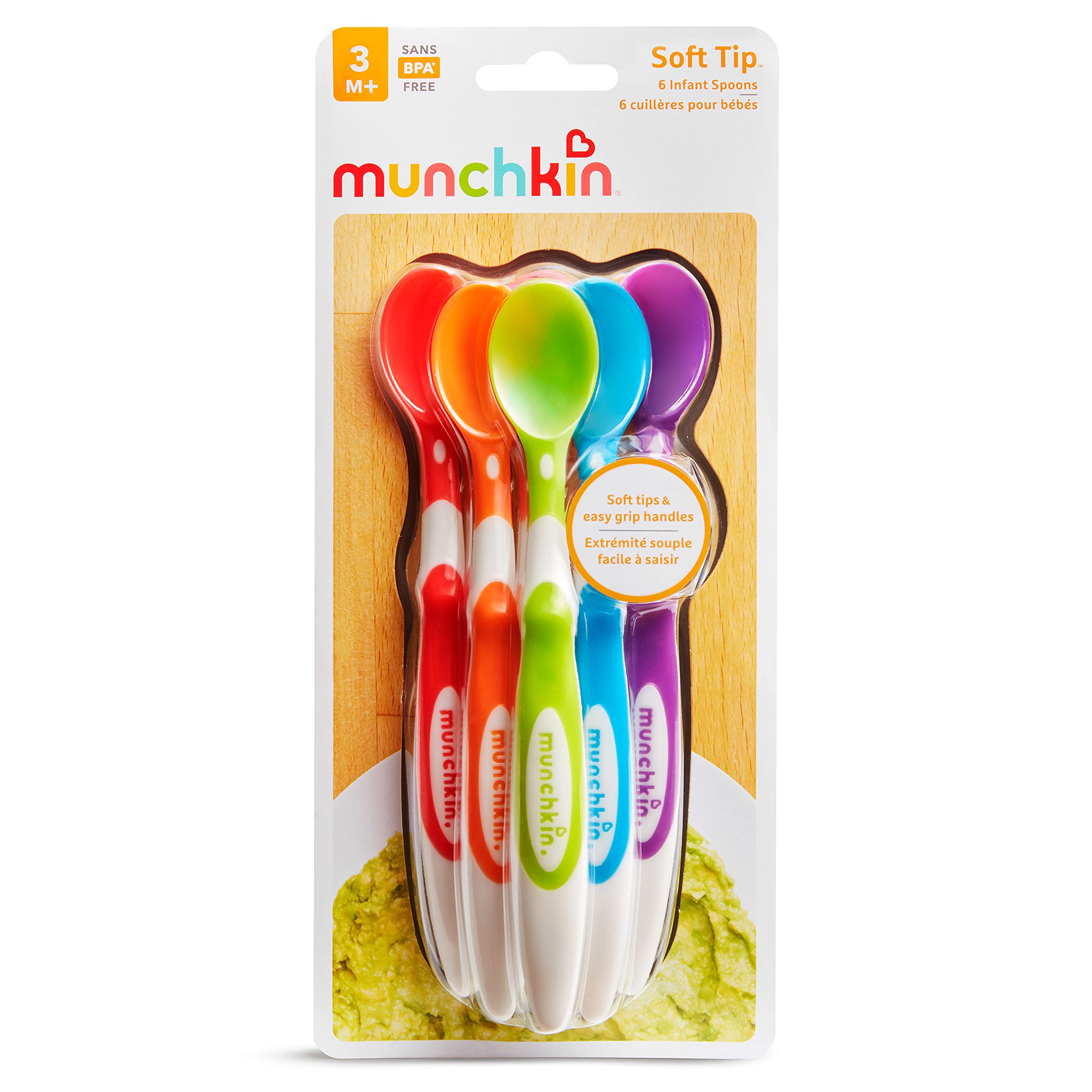 Munchkin Soft Tip Baby Spoons, Bpa Free, 6 Pack
