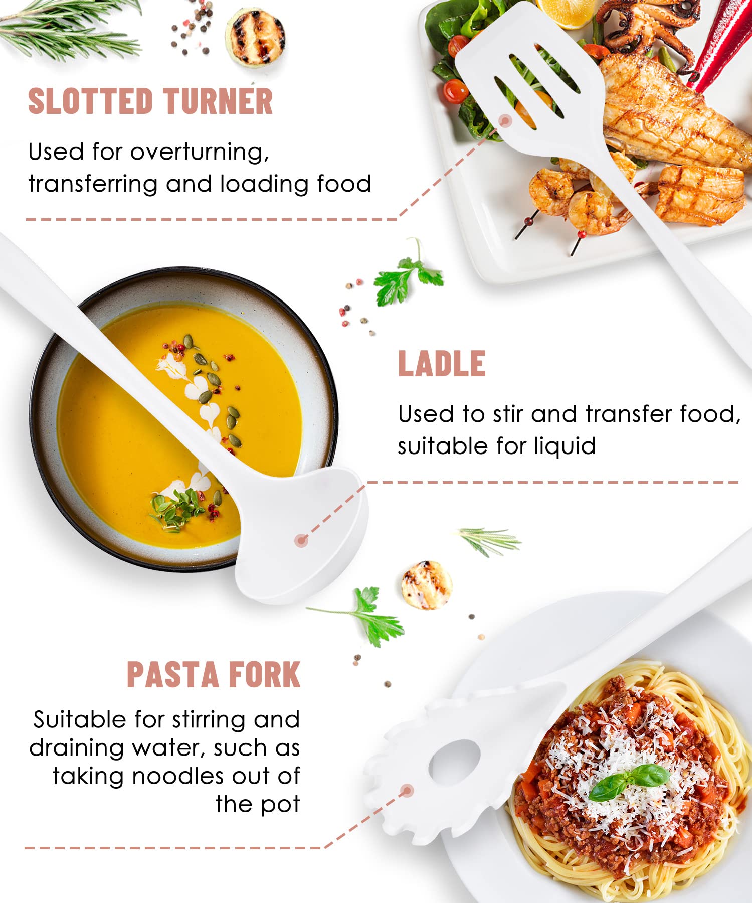 Kitchen Utensils Set-12 Pieces Silicone Cooking Utensils Set (Dishwasher Safe) 392F Heat Resistant Spatula Set,Kitchen Utensil S