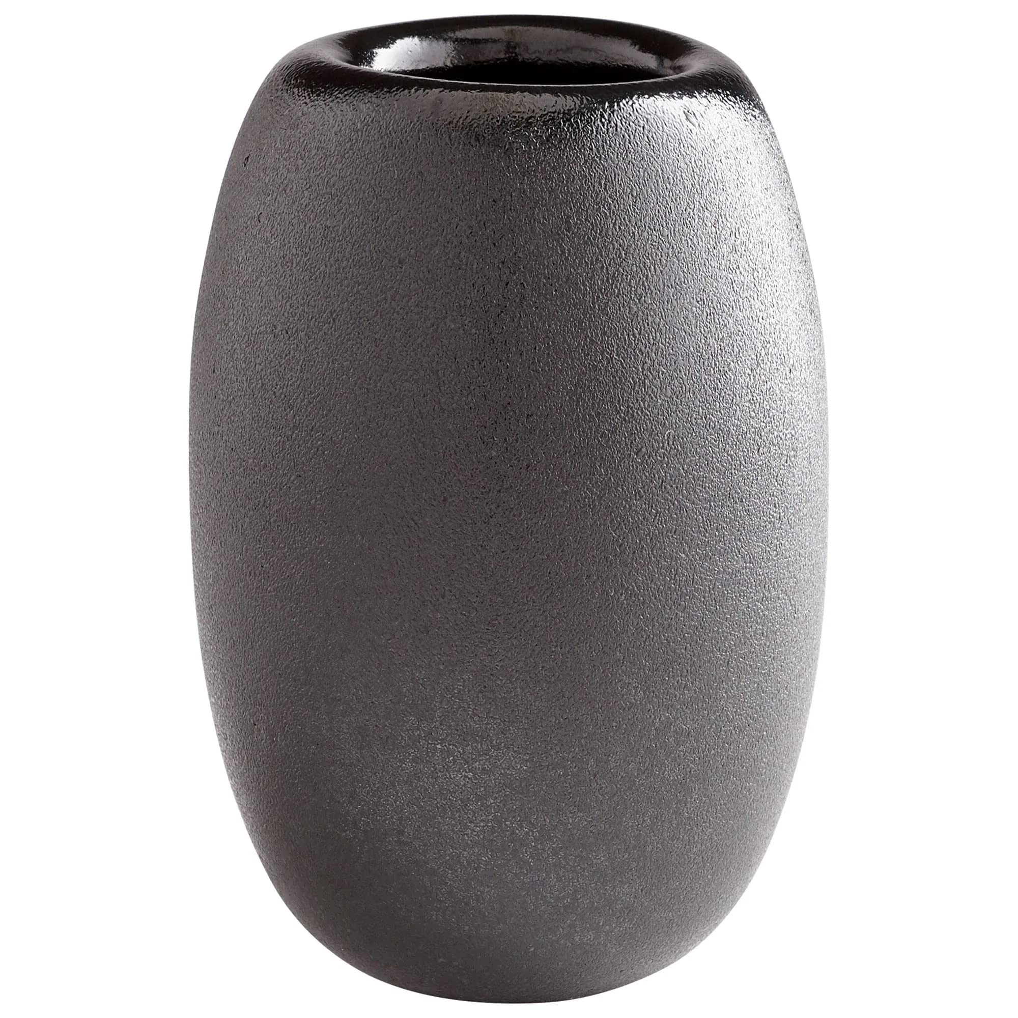 Cyan Design 09470 Large Round Hylidea Vase, Black