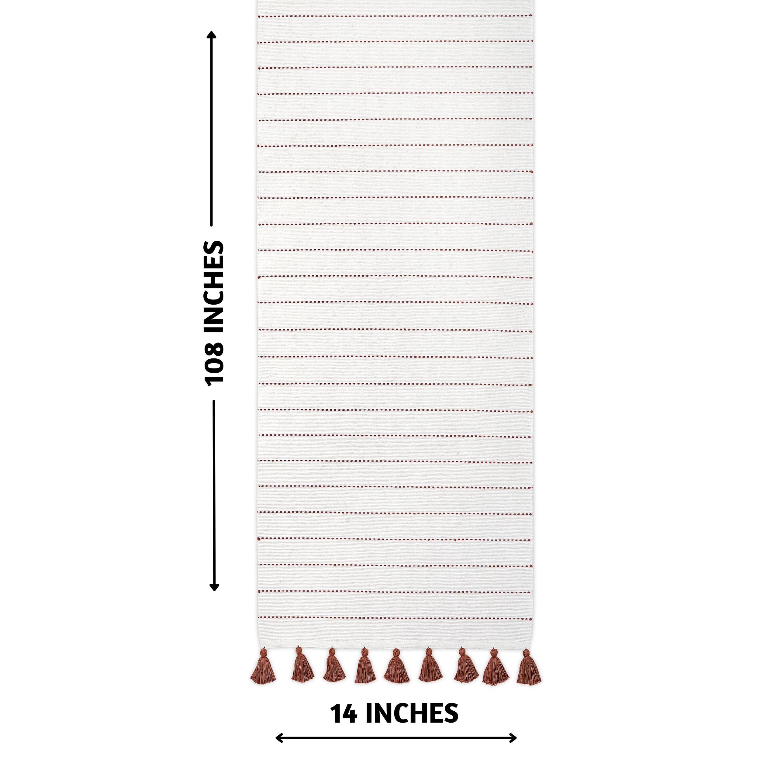 Folkulture Fall Table Runner 108 Inches Long For Fall Dacor, 100% Cotton Thanksgiving Table Runner For Fall Decorations For Home