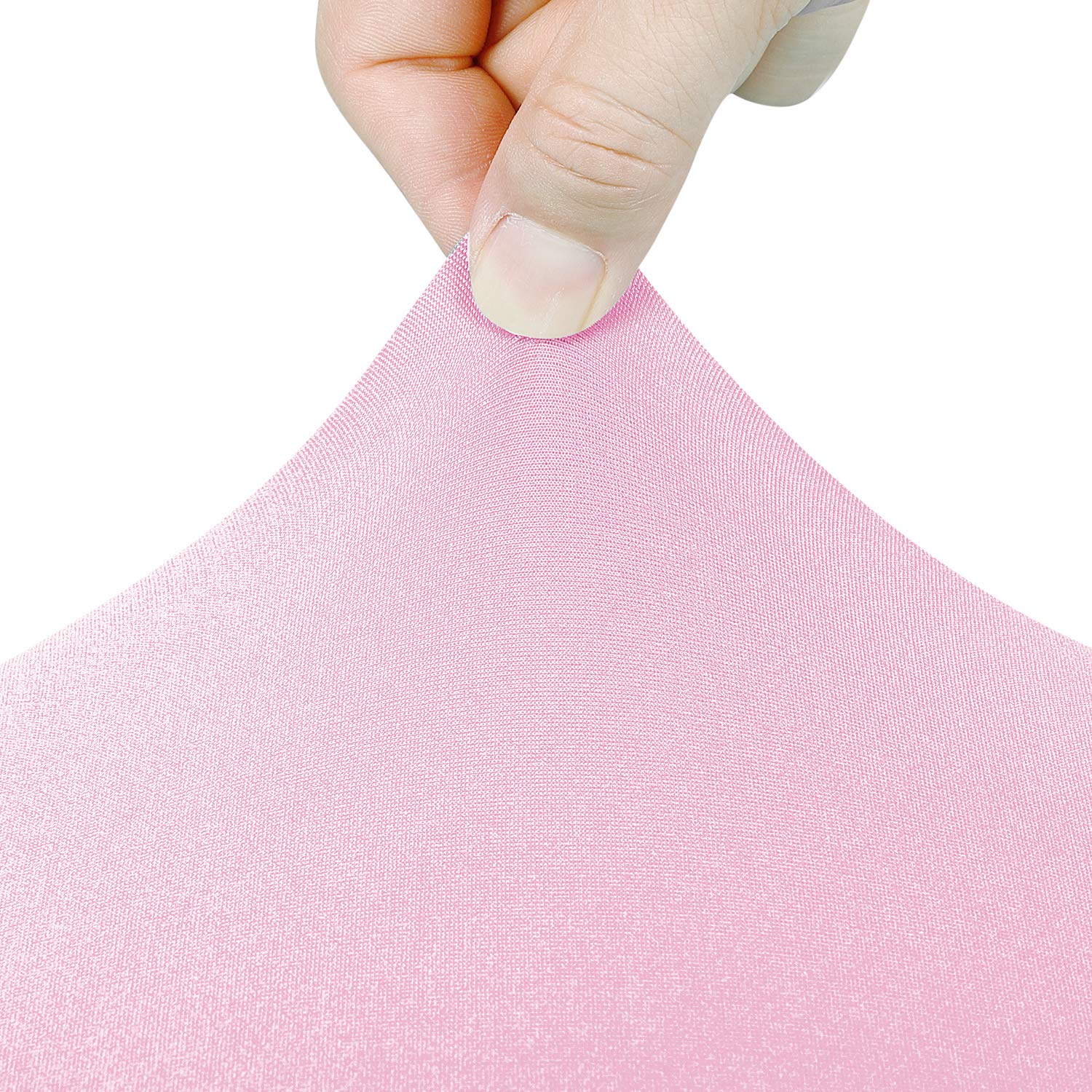 Peomeise 4Ft Spandex Table Cover Rectangular Stretch Spandex Tablecloth (Pink,4Ft)