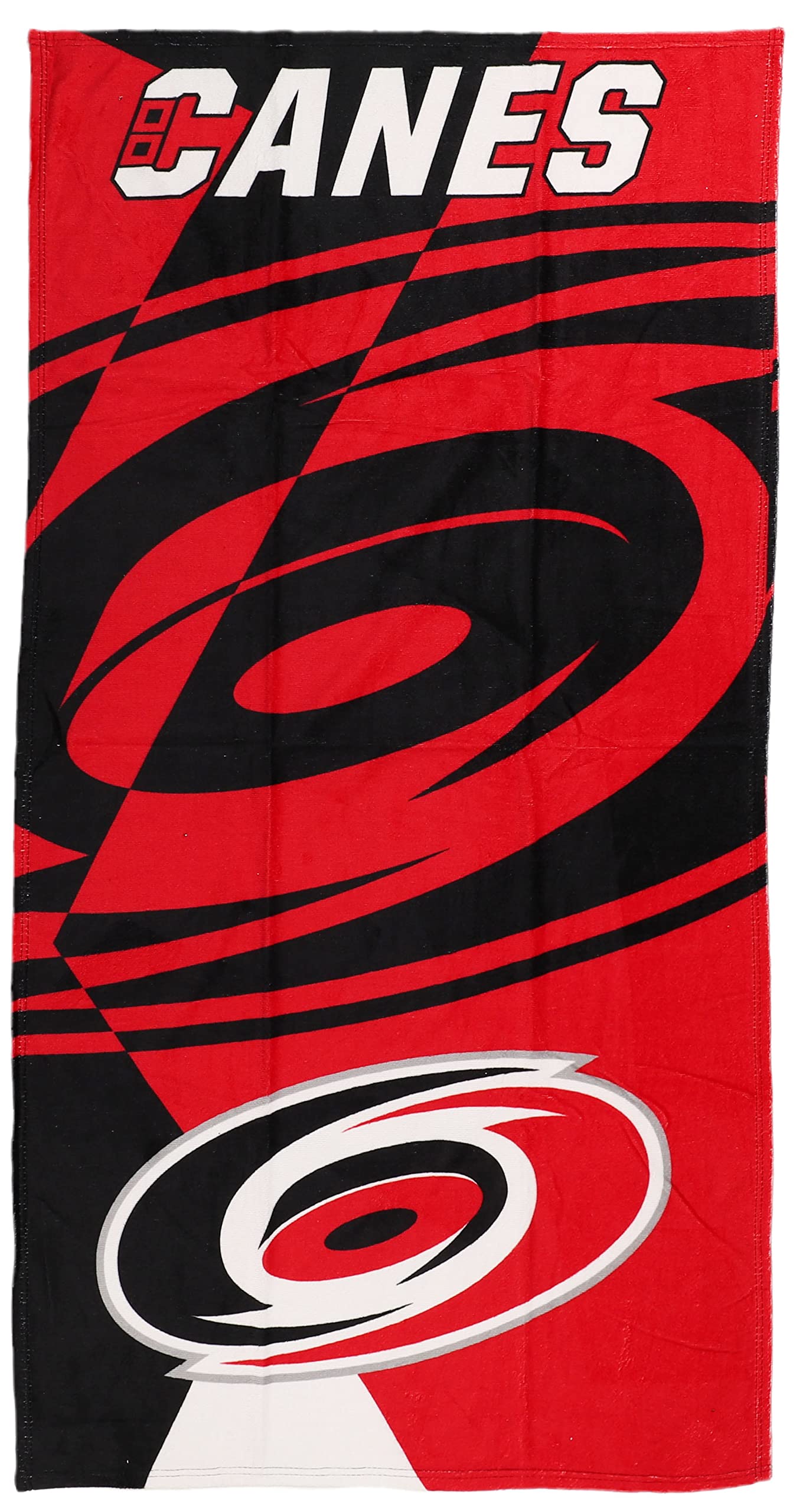 Northwest Carolina Hurricanes 30 X 60 Inch Beach Towel, Puzzle Design