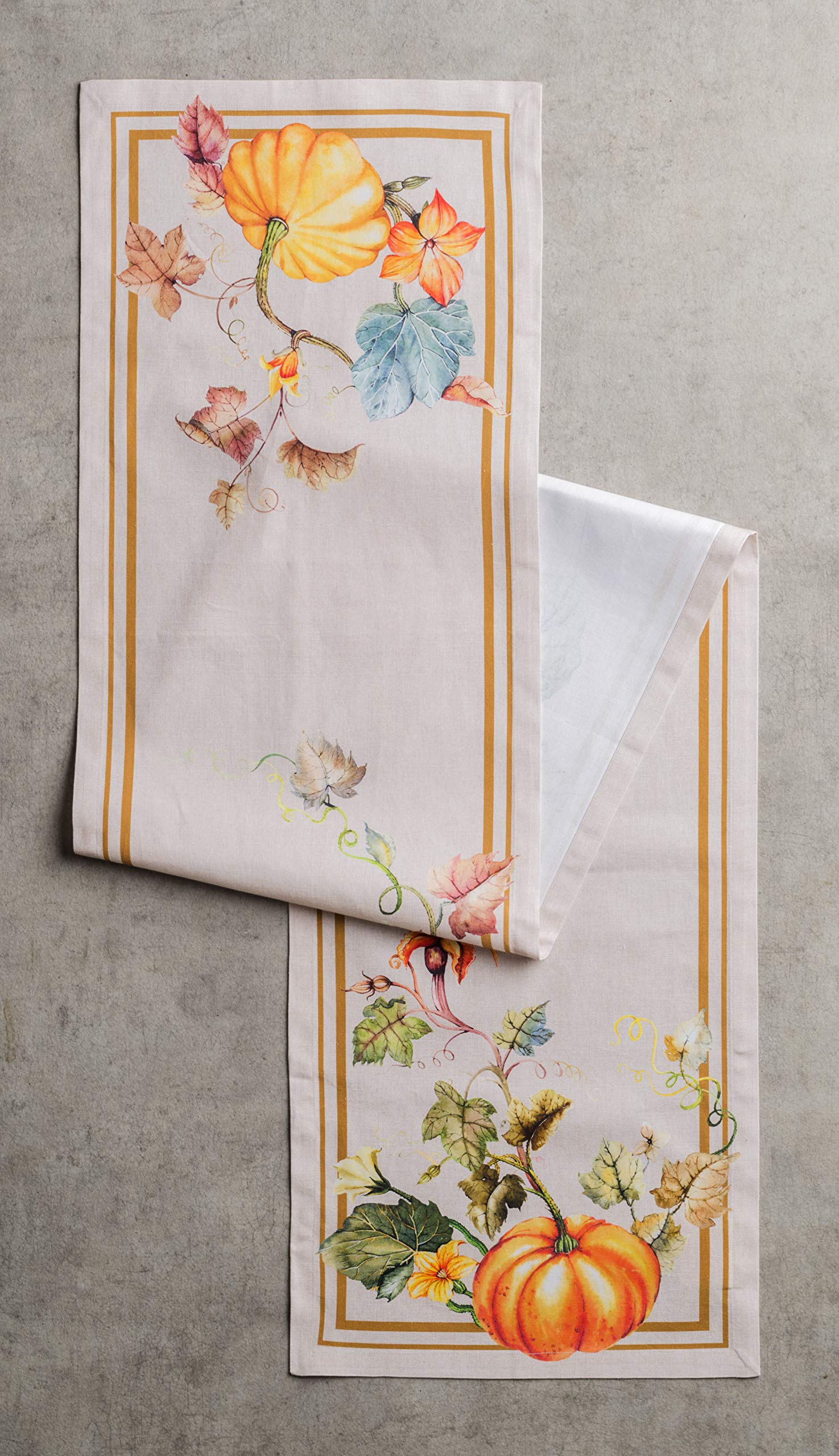 Maison D' Hermine Tablerunner 14.50''X60'' 100% Cotton Decorative Table Runners, Kitchen, Party, Wedding, Restaurant & Camping,