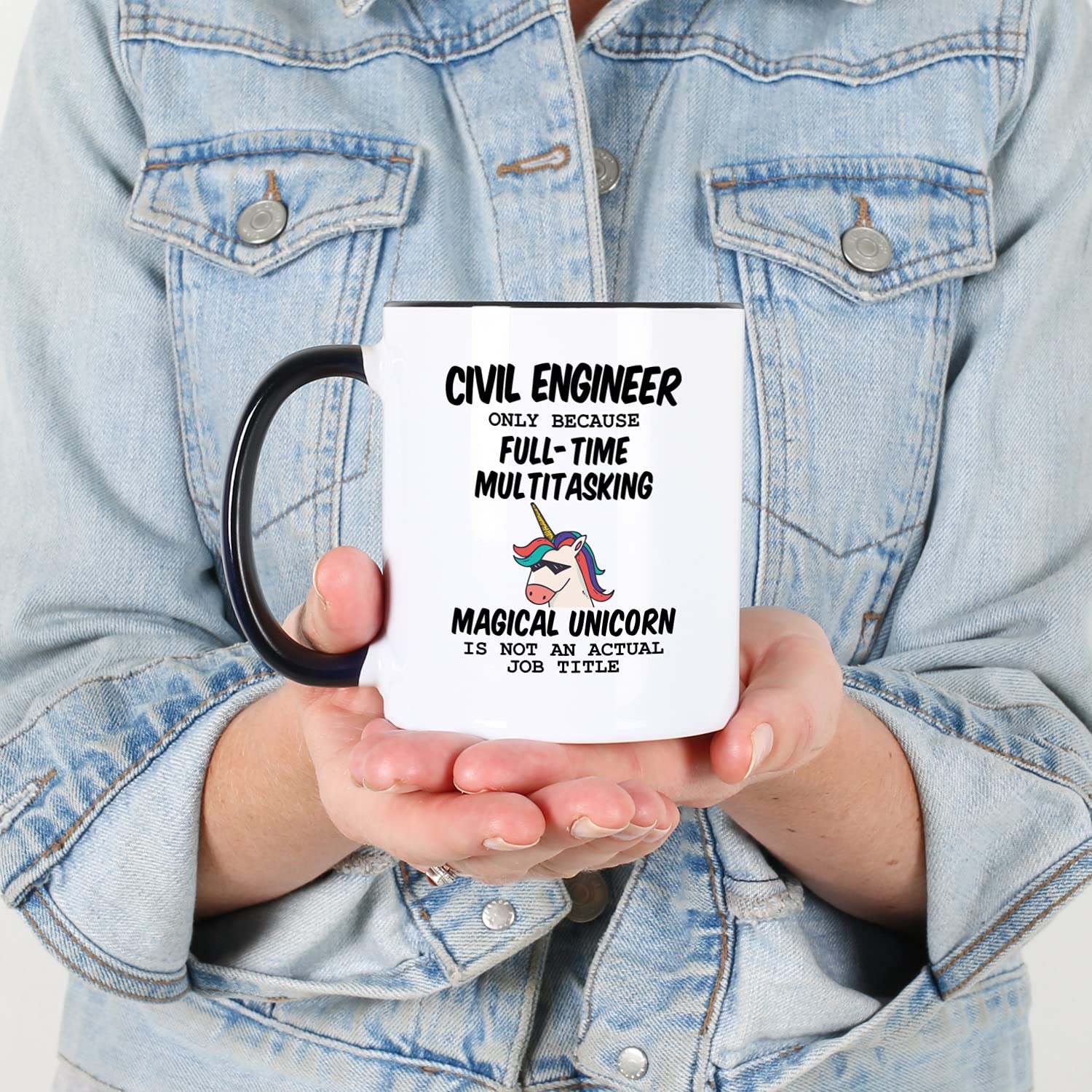 Casitika Civil Engineer Mugs. 11 Oz Coffee Mug For Engineers. Because Unicorn Is Not An Actual Job Title.