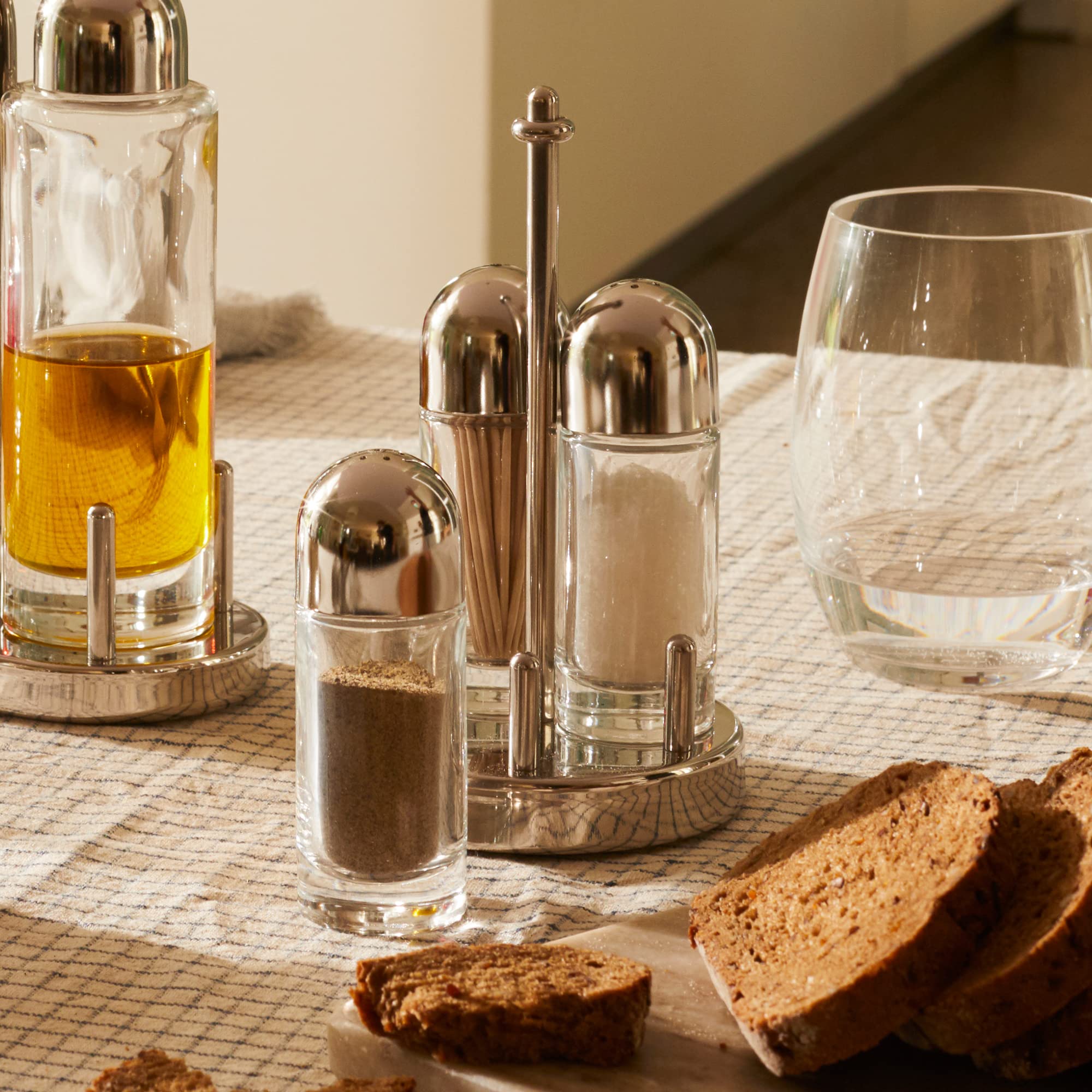 Alessi Salt Castor, Silver