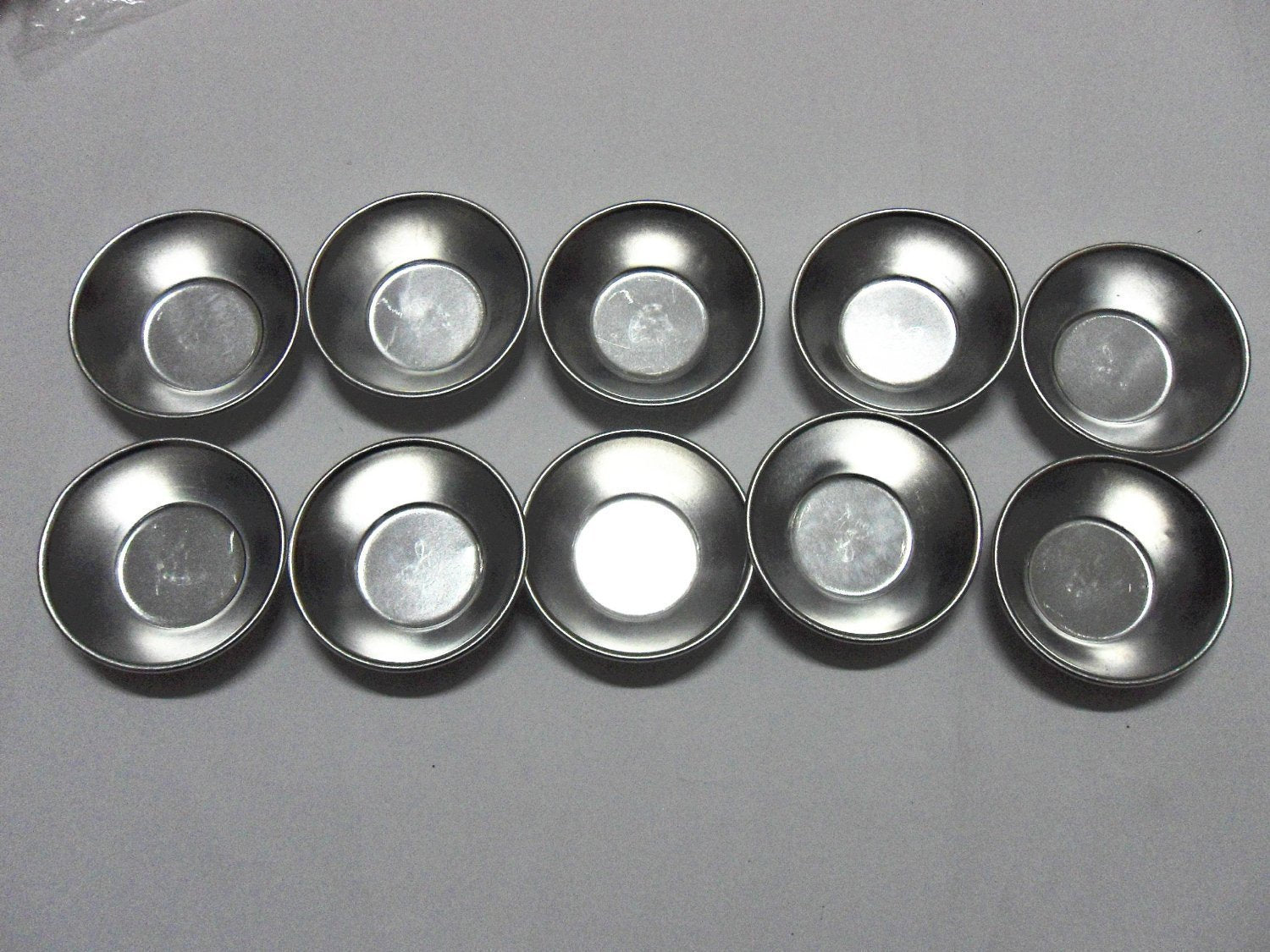 Esowemsn 20Pcs Heat Resistant Anodized Aluminum Egg Tart Cupcake Cake Cookie Mold Pudding Mould Multi-Functional Baking Tool