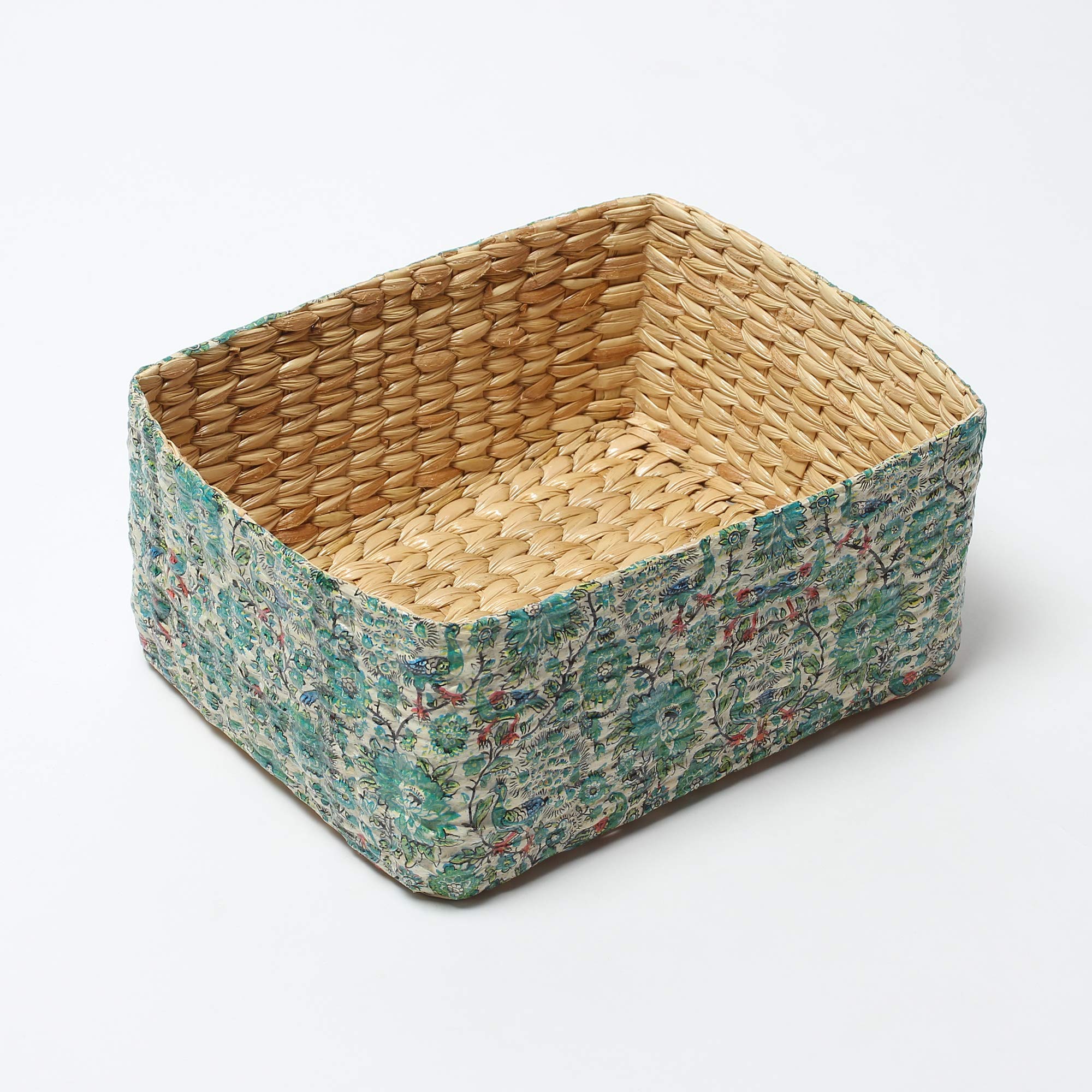 Habere India-All the Cultures Fabricating India Jute Storage Baskets | Cane or Bamboo Basket | Wicker Basket as Gift Hamper Bask