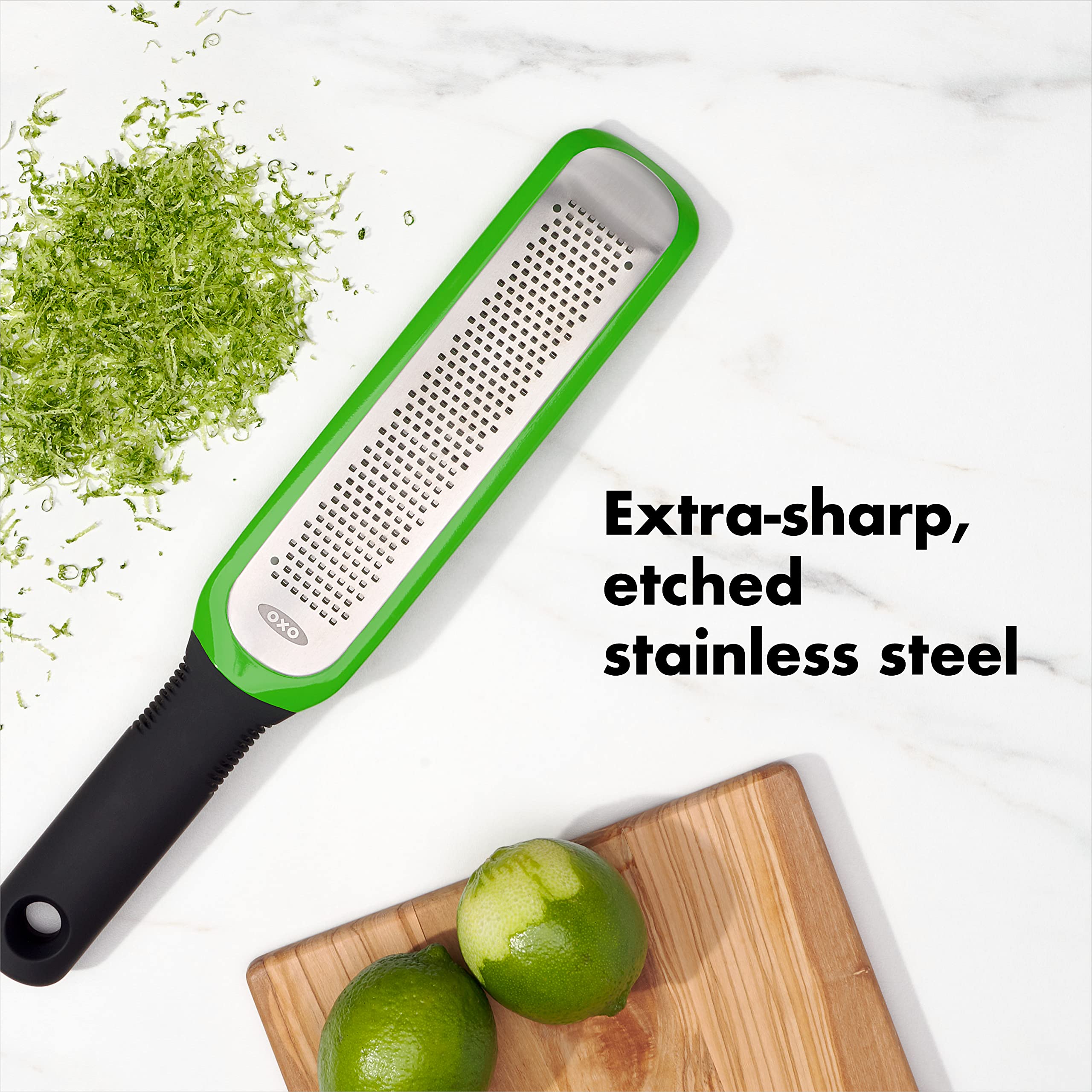 Oxo Good Grips Etched Zester And Grater Green