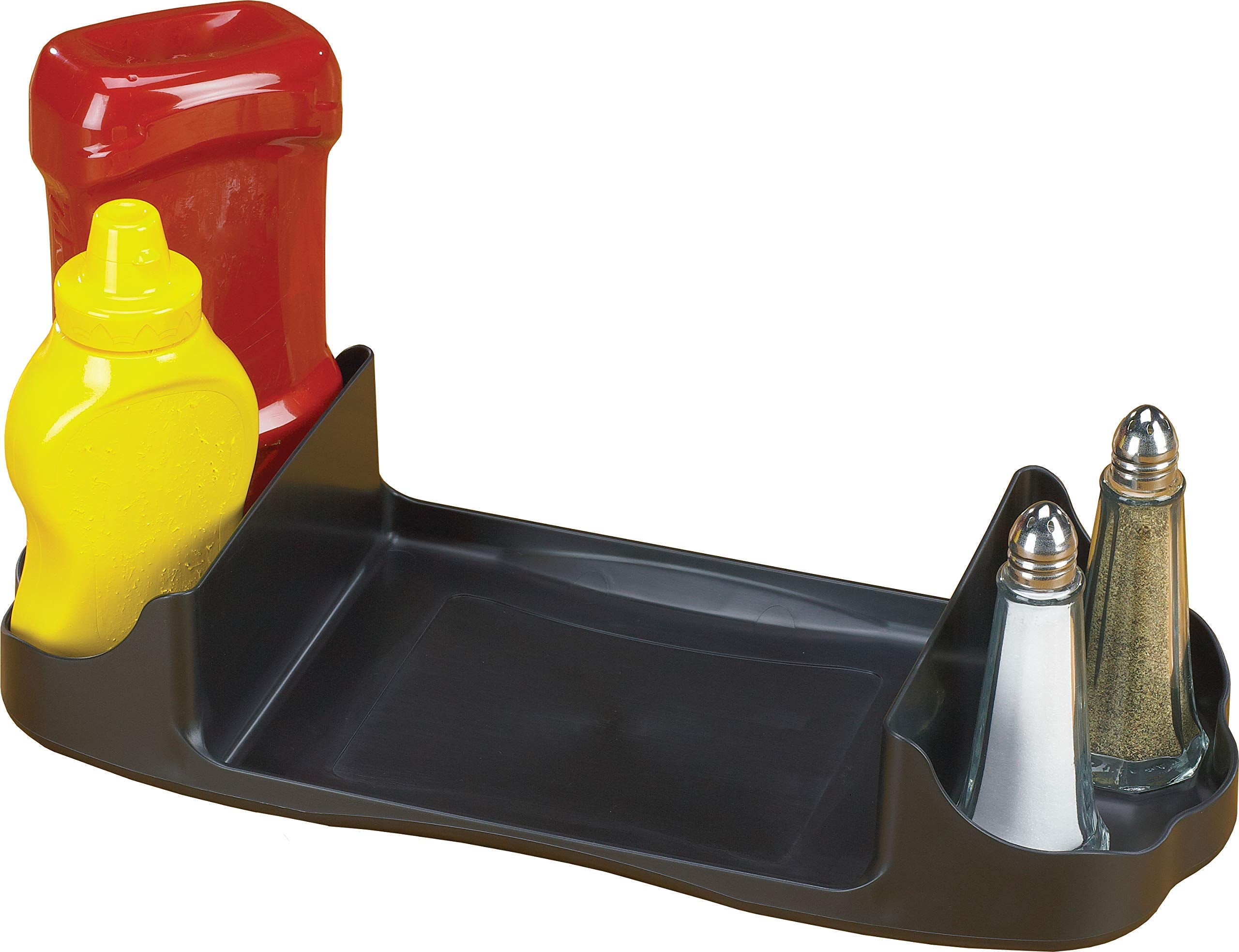 San Jamar Napkin Dispenser Caddy, Black, Plastic, H400Ctbk