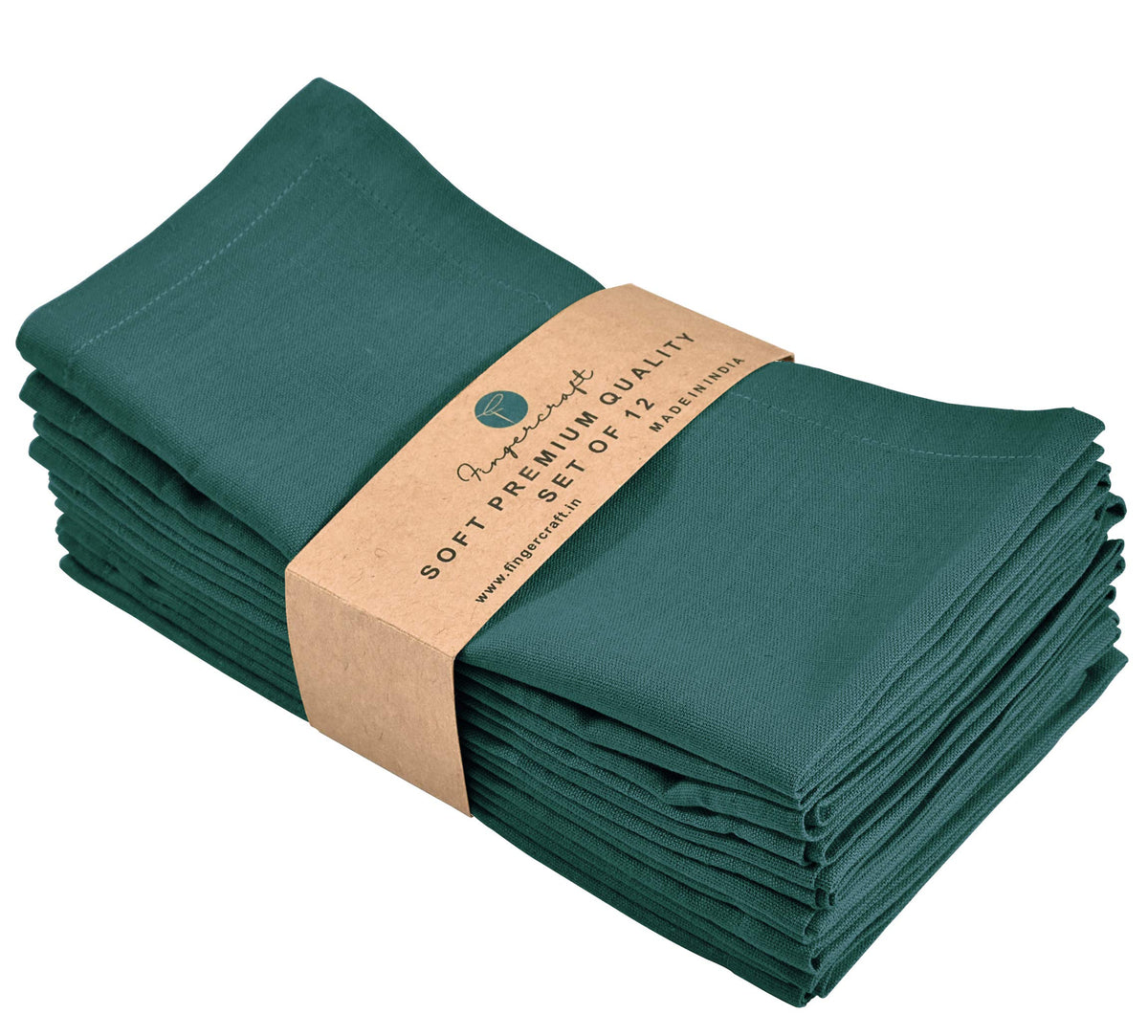 Fingercraft Dinner Cloth Napkins, Cotton Linen Blend Fabric, 12 Pack Easter Special, Mitered Corners For Every Day Use Napkins A